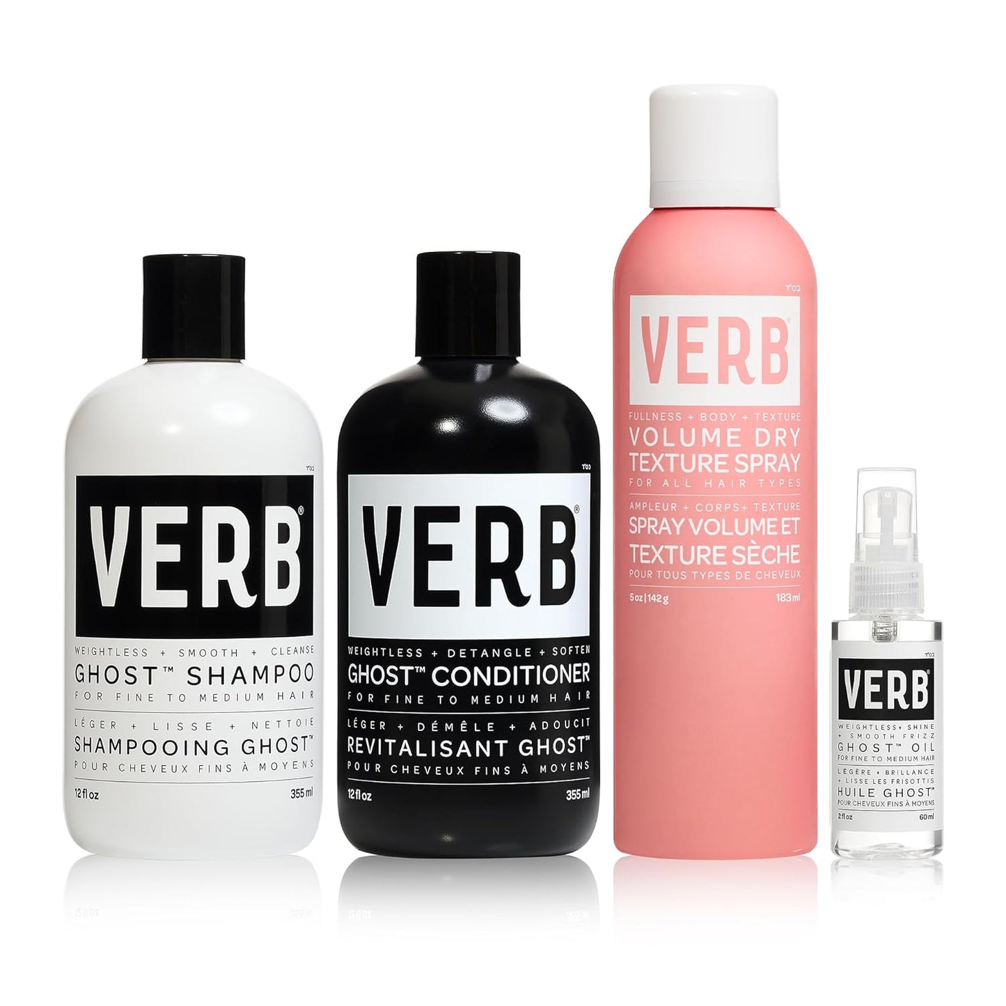 Ghost Shampoo & Conditioner Duo Set | Moringa Oil Infused for Fine, Weighed Down Hair - Vegan, Paraben-Free