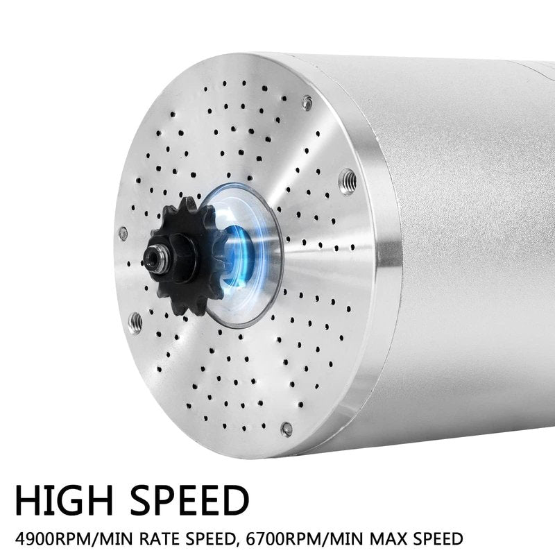 Brushless DC Motor 3000W 72V Electric Motor High Power Brushless Controller 50A Scooter Motor Go Kart Electric Motor Kit (No Brackets and Bases Installed)