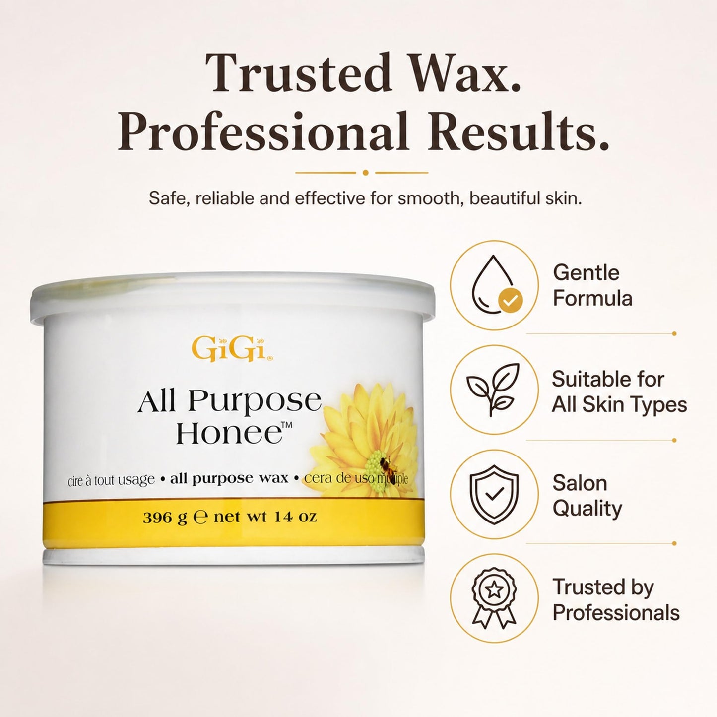 GiGi All Purpose Honee Wax 14 oz (Pack of 2)