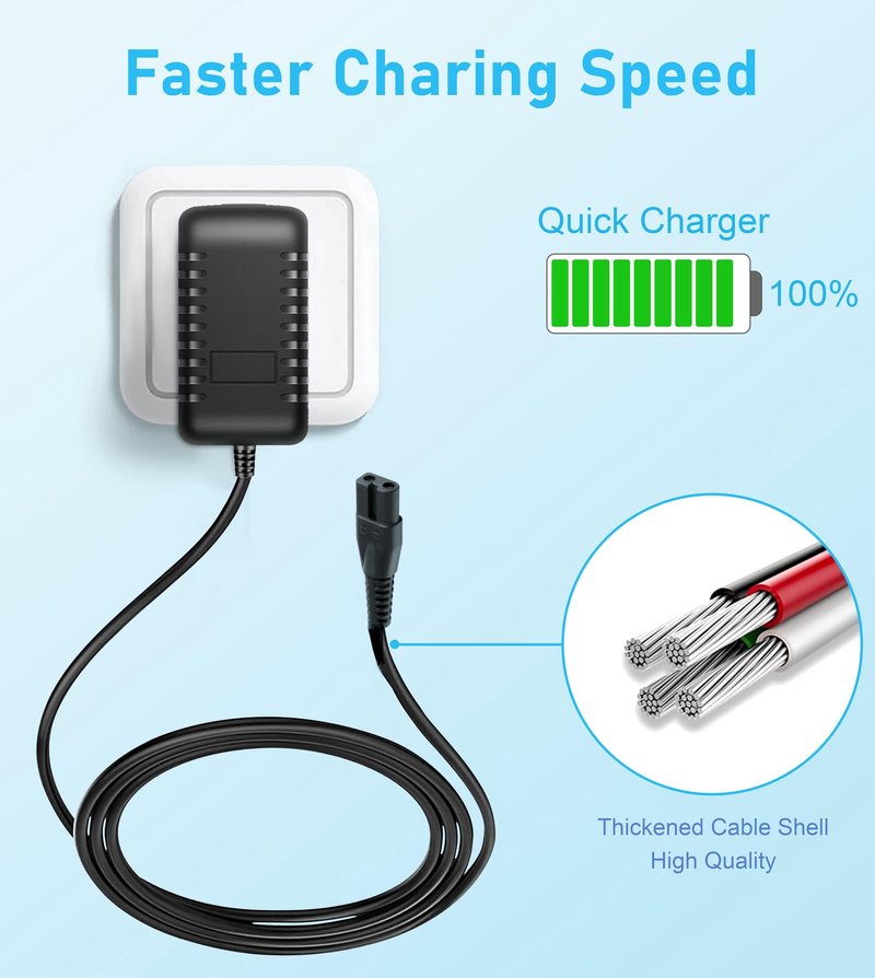 4.5V Charger Comptible with Andis 73000 Envy SPA045120DU 73102 73105 73106 73005 73010 73045 73060 73095 77511 73500 73035 LCL-2 Cordless Clipper