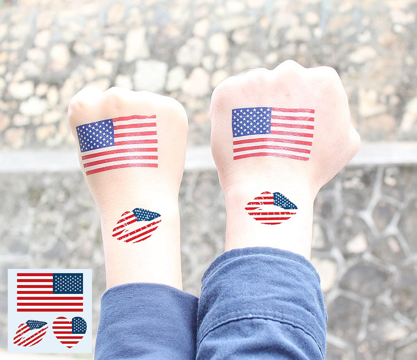 Y&C TENCOB Venezuelan Flag Tattoos,25 Sheets Venezuela Temporary Face Stickers,75 Pcs Waterproof Sweat National Flag Tattoos For Men Women Teenagers(Venezuela)