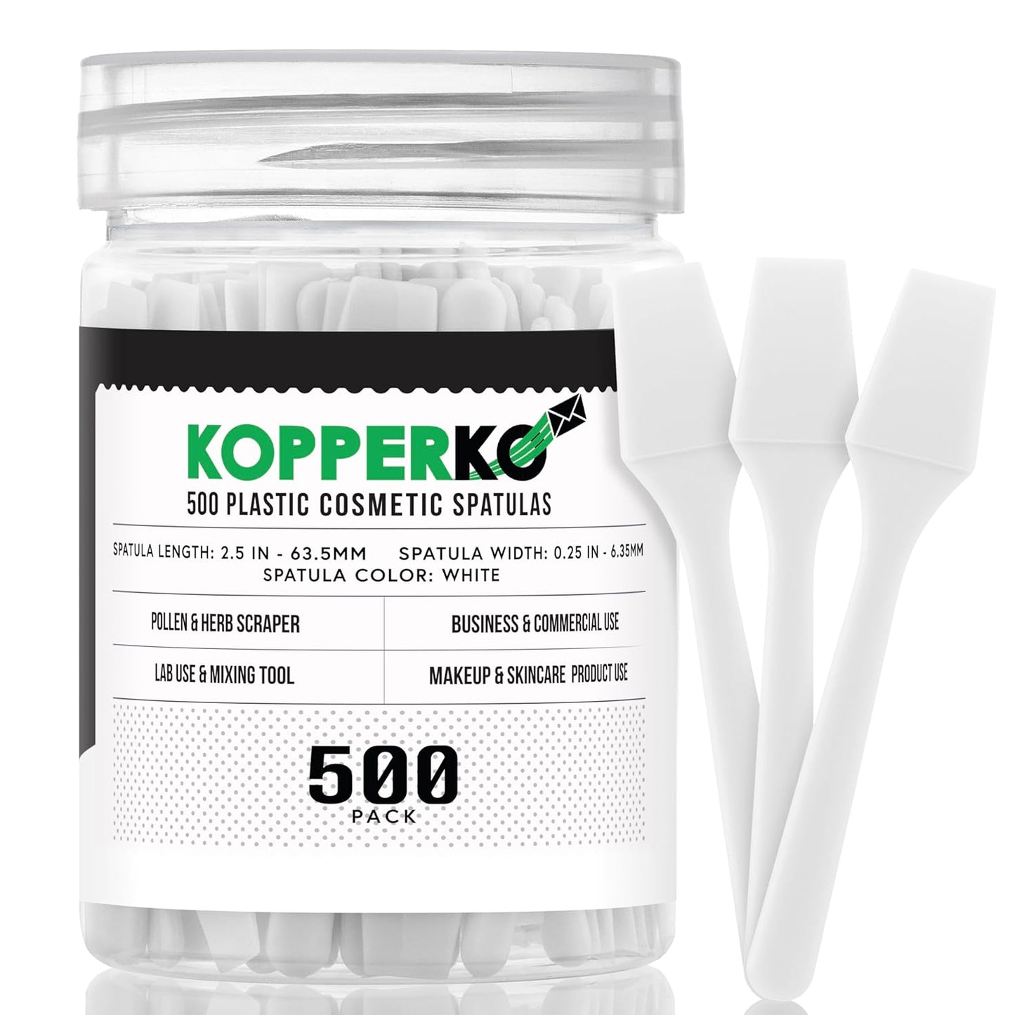 Mini Lotion Spatula - 100 Pack Disposable Applicators for Cosmetics, Creams & Crafts | 2.5" Black Ointment Tool