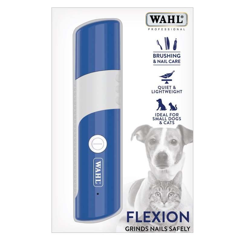 Wahl Professional Animal - Flexion Cat and Dog Nail Grinder - Professional 2-Speed Rechargeable Electric Pet Nail Trimmer - Paw Grooming & Smoothing for Dogs & Cats (#3023207)