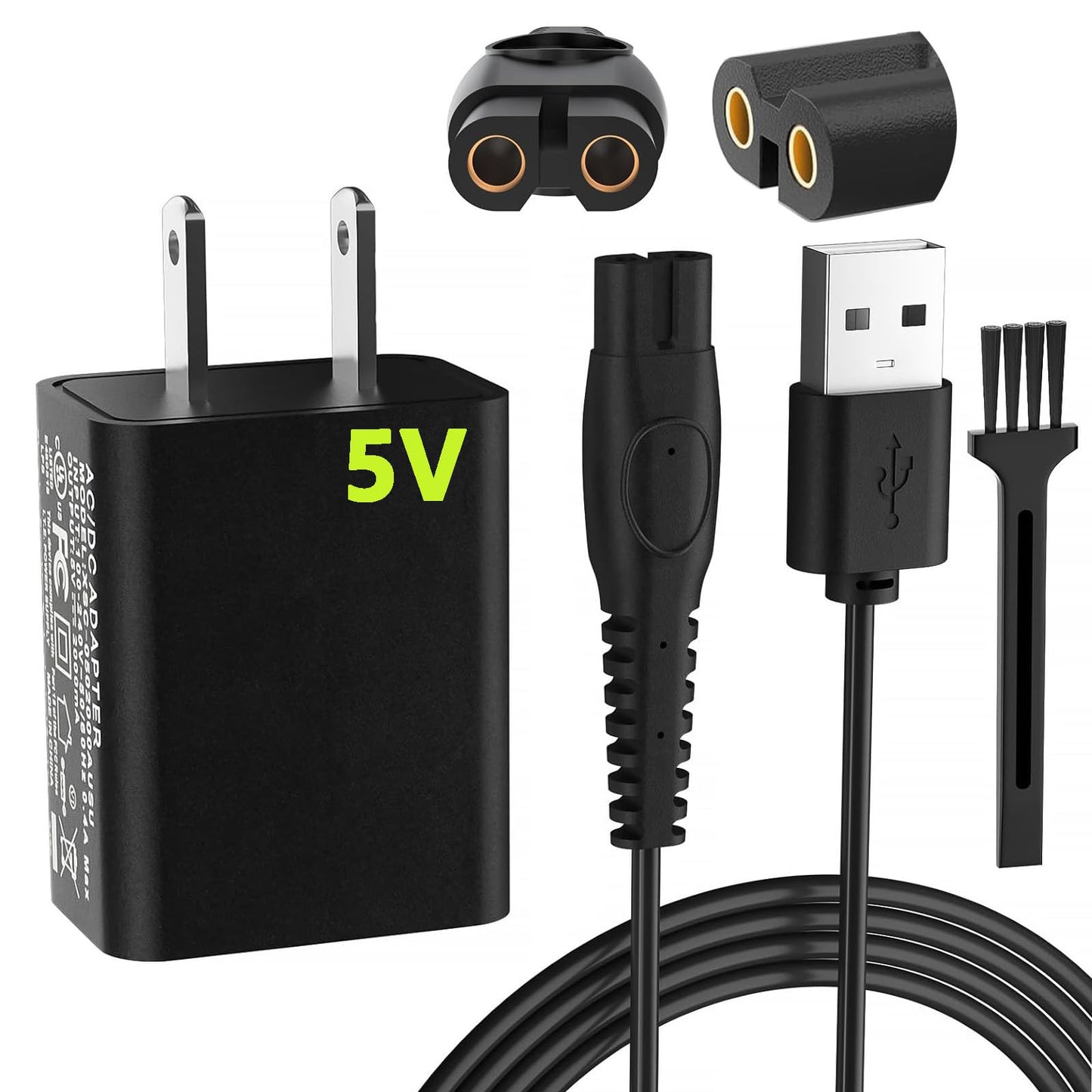 5V 2A Blade Charger Cord for Philips Norelco OneBlade QP2724 QP2834 & Multigroom MG5910 MG7900 MG9510 MG9520, S7887 S5880 Replacement Cord for Phillips 2000 3000 5000 7000 Trimmer Electric Shaver