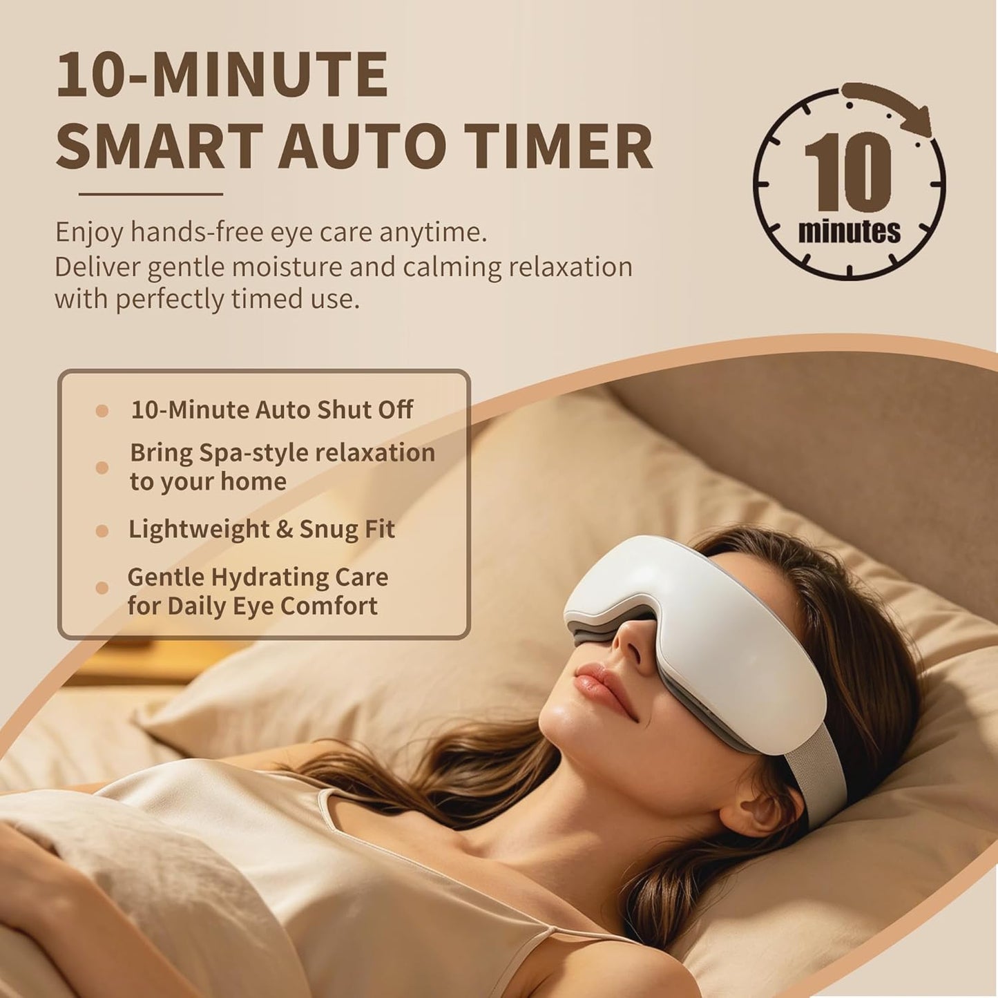 Steam Therapy Mask - Adjustable Eye Steamer with Heat & Nano Mist | Moisturizing Eye Mask for Dry Eyes