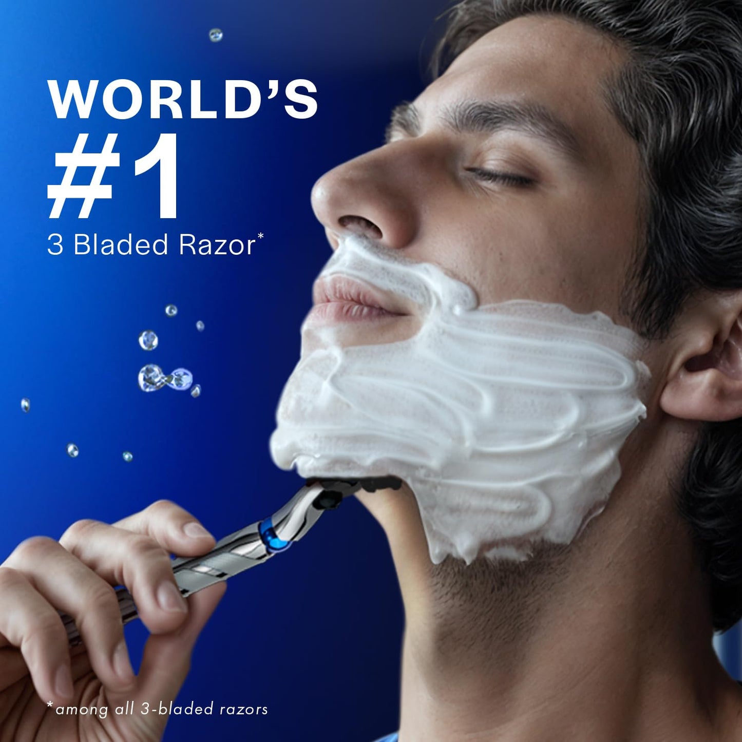 Gillette Mach 3 Turbo Razor for Men - Comfortable Shaving with Flexiball & Anti-Friction Blades | Sensitive Skin Care