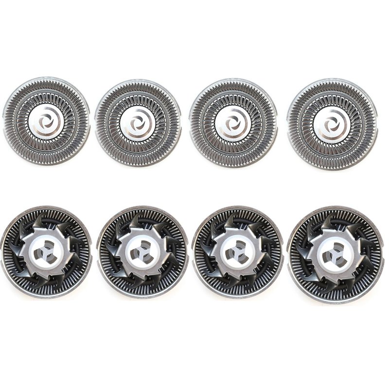 8pcs Shaver Replacement Blades Compatible with Skull Shaver Pitbull, Replacement Blades Heads Compatible with Pitbull Gold Gold/Silver/Platinum Pro Shaver