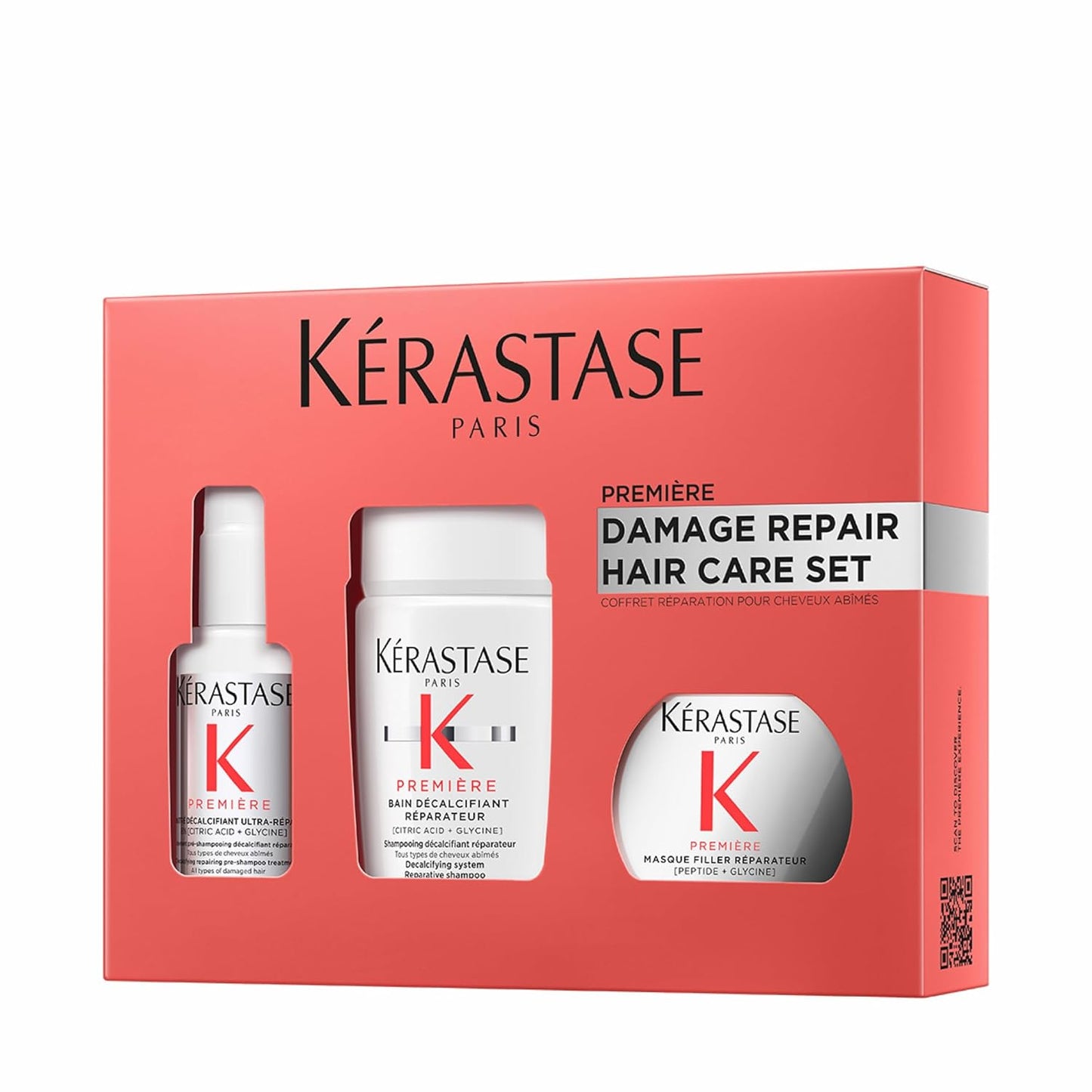Kerastase Discovery Set - Repairing Mini Shampoo, Pre-Shampoo & Mask for Damaged Hair | Hydrates & Strengthens
