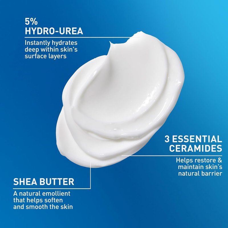 CeraVe Intensive Moisturizing Cream - 72H Hydration & Shea Butter Body Lotion for Extremely Dry Skin, 19oz