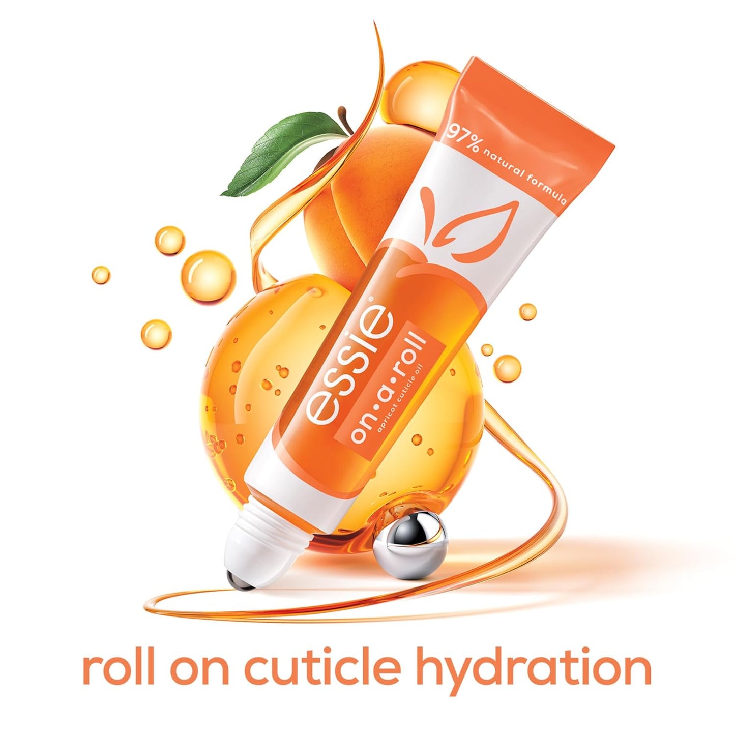 Essie Apricot Cuticle Oil - 8-Free Vegan Nail Treatment | 0.46 Fl Oz