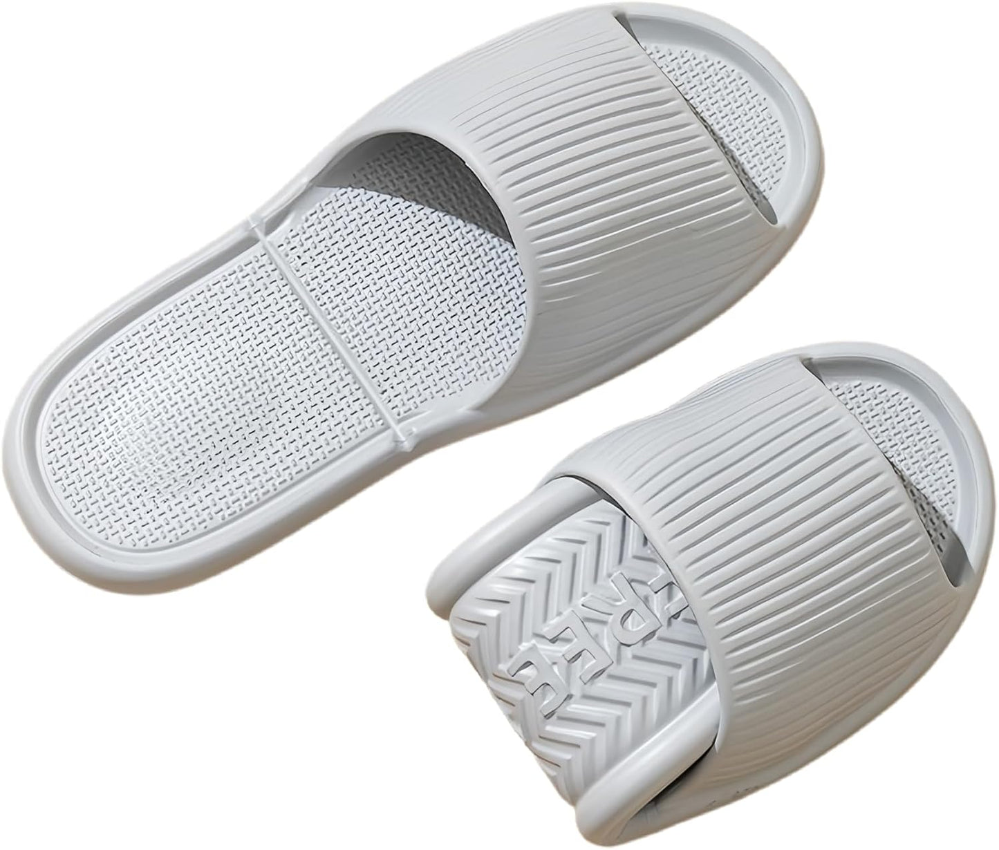 Foldable Slippers for Women & Men - Portable Travel Slides | Non-Slip, Quick-Dry Open Toe Shoes with Storage Bag