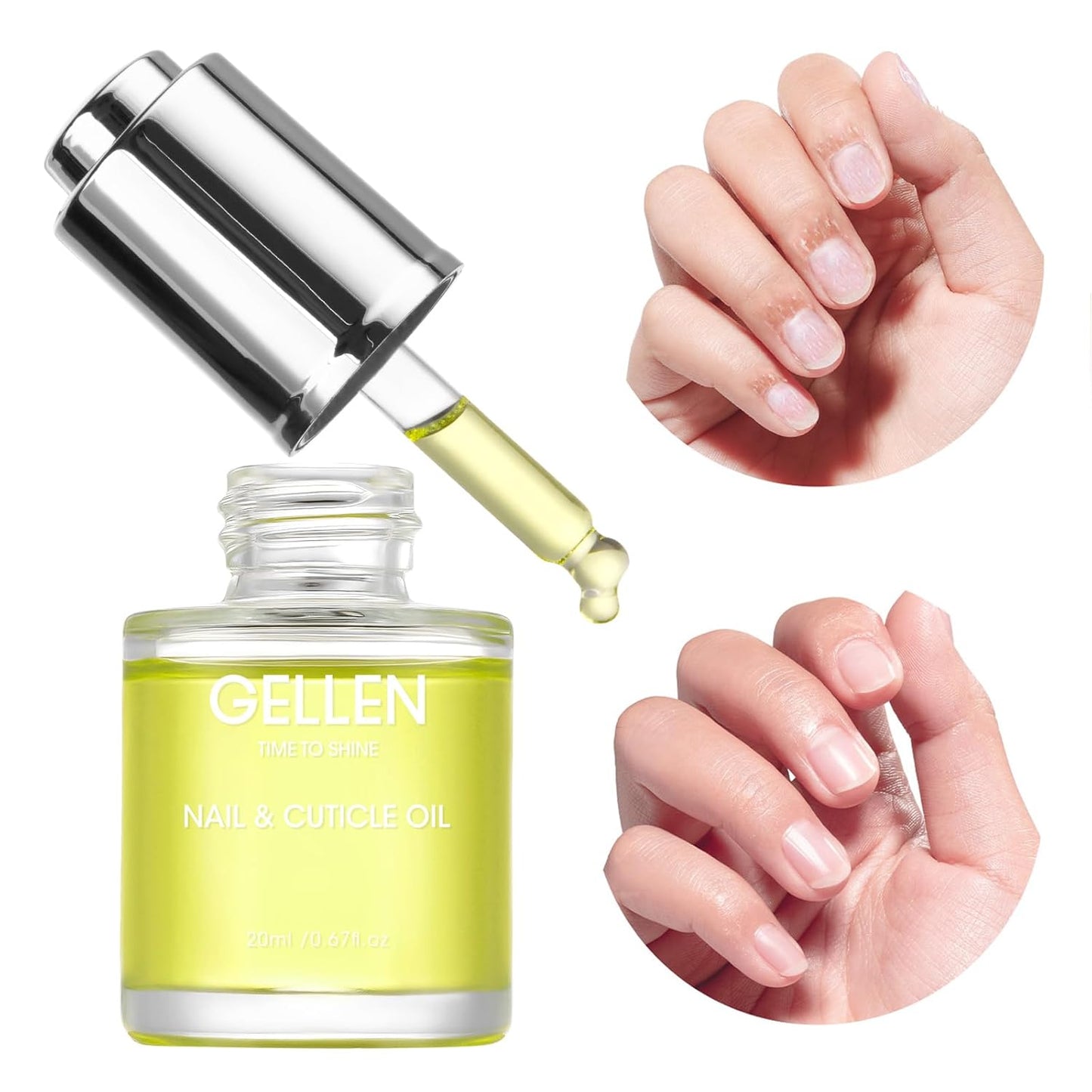 Gellen Cuticle Oil Pusher Pen - Nourishing Cuticle Remover & Care Tool for Healthy Nails | 6ml