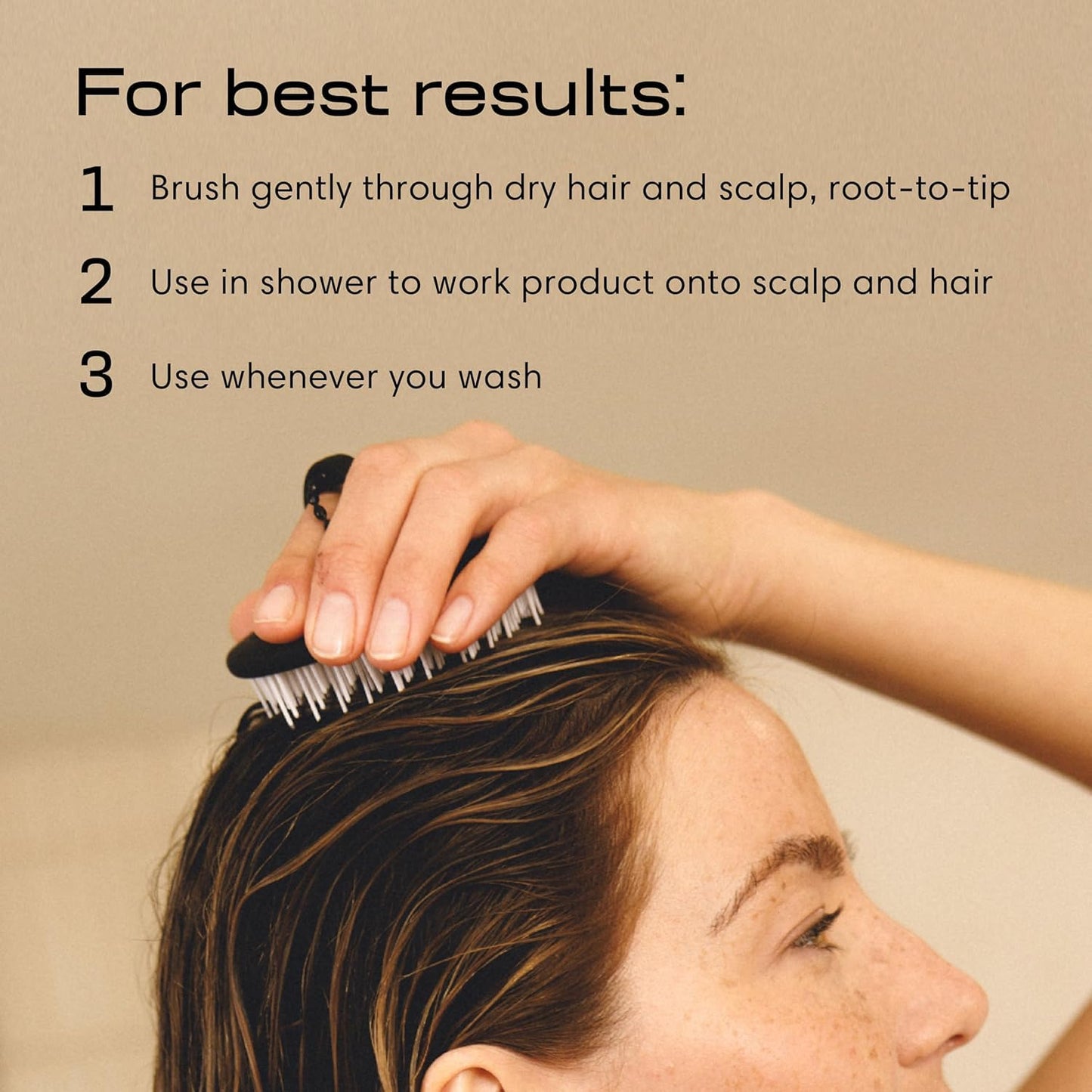 Jupiter Scalp Exfoliator - Ergonomic Scalp Massager & Dandruff Comb | Purple Hair Care Tool