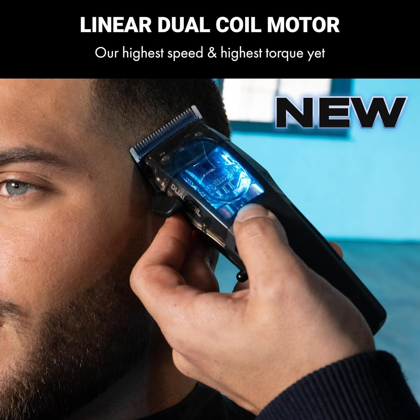 BaBylissPRO Dual Coil Clipper - Professional Cordless Hair Clipper with All-Metal Housing & Precision Cutting Performance
