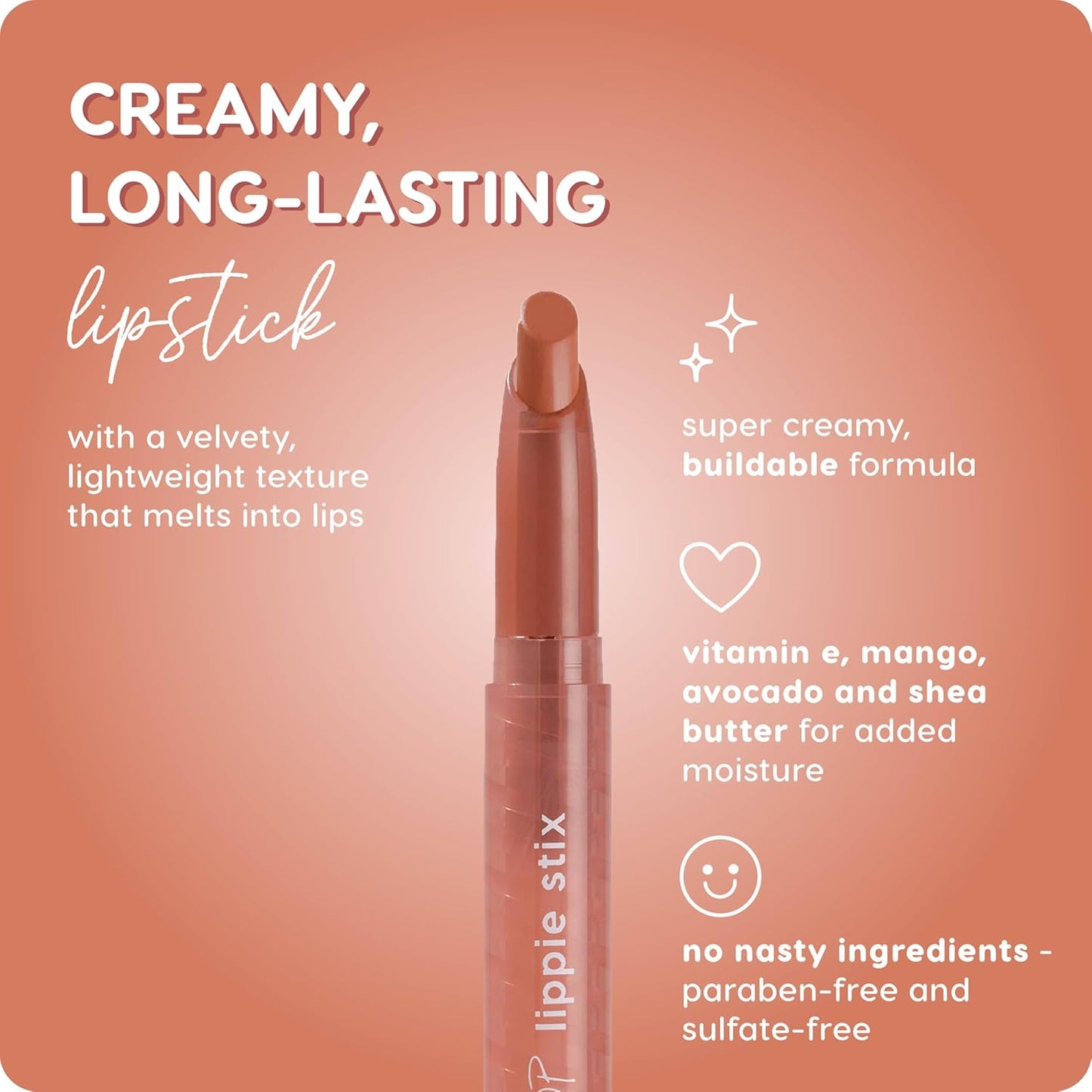 ColourPop Lippie Stix - Long-Lasting Matte Lipstick with Vitamin E & Shea Butter - Rich Warm Nude | 0.4 oz
