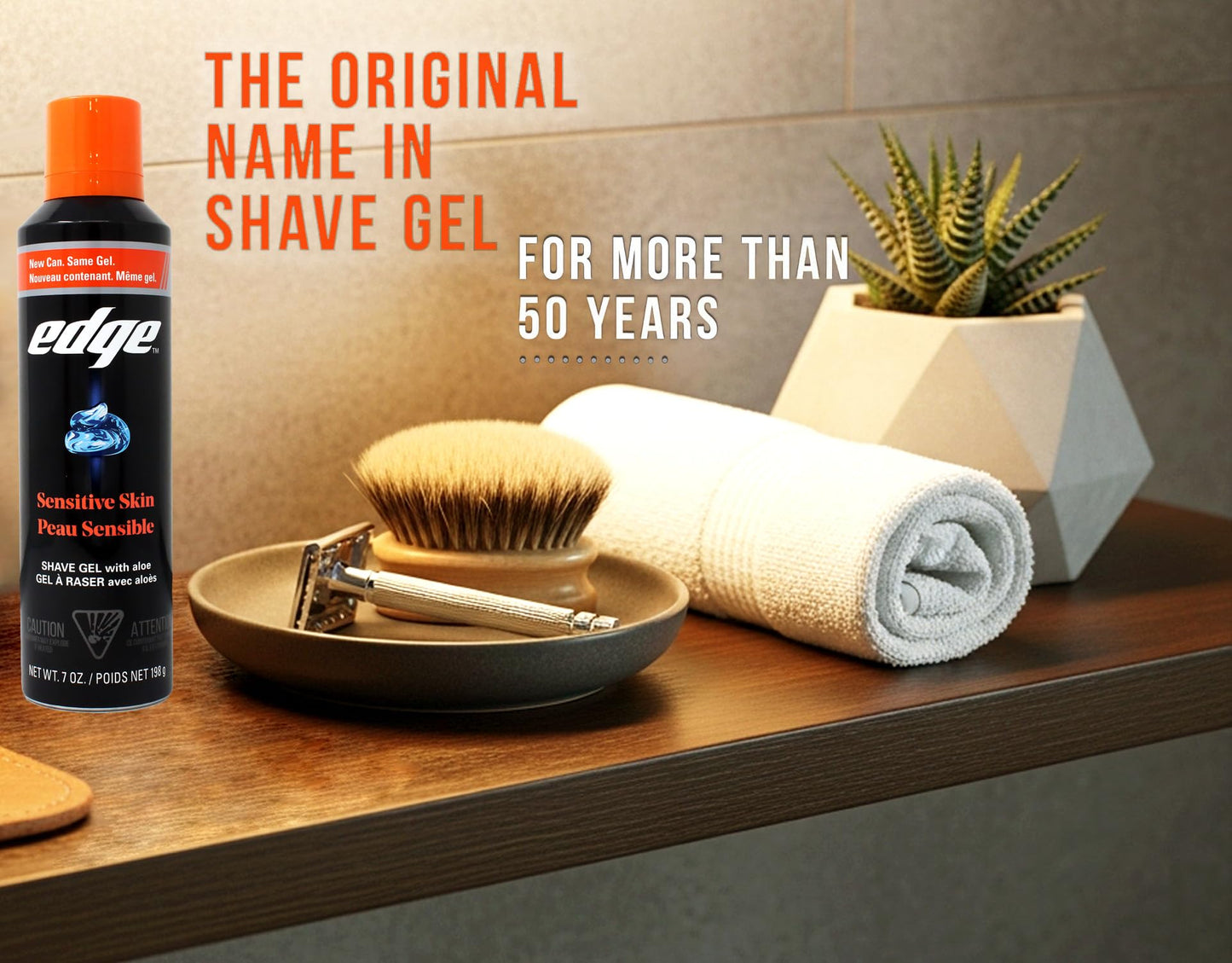 Edge Sensitive Skin Shave Gel - 7 Oz, Pack of 2