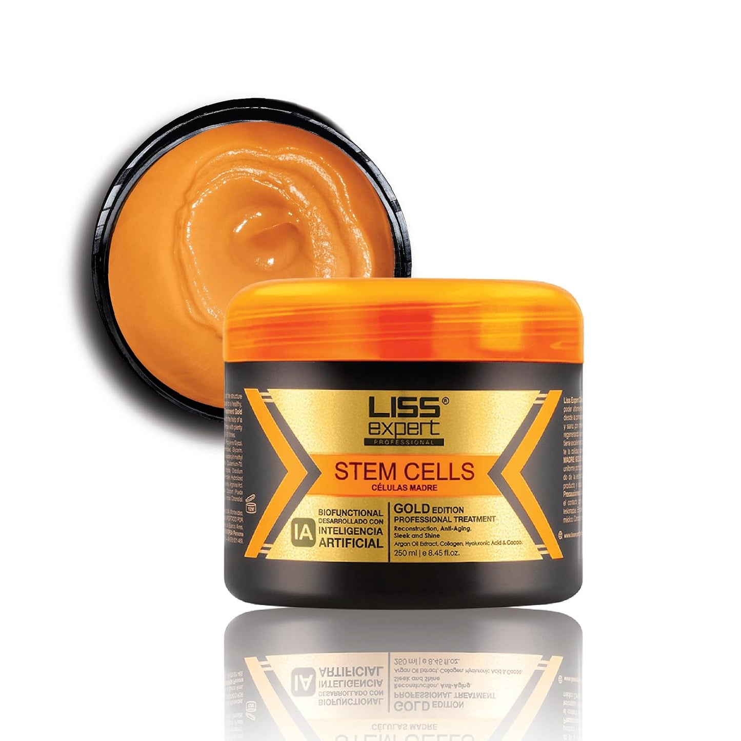 Liss Expert Hair Smoothing Treatment - Argan Oil, Collagen & Hyaluronic Acid | 8.45 fl oz, Shoulder Length