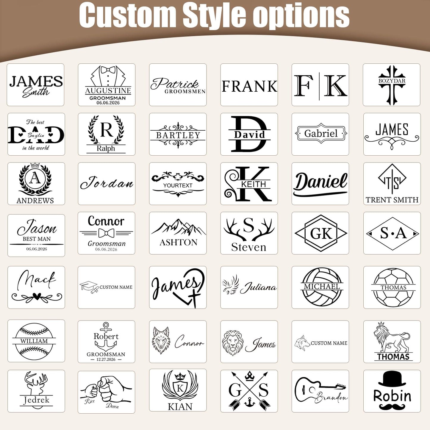 Motifool Personalized Toiletry Bag for Men, Father Day Gifts, Leather Custom Travel Shaving Bag with Name Initial, Travel Toiletry Kit, Grandpa, Dad, Husband, Father, Him, Boyfriend (Tea Brown)