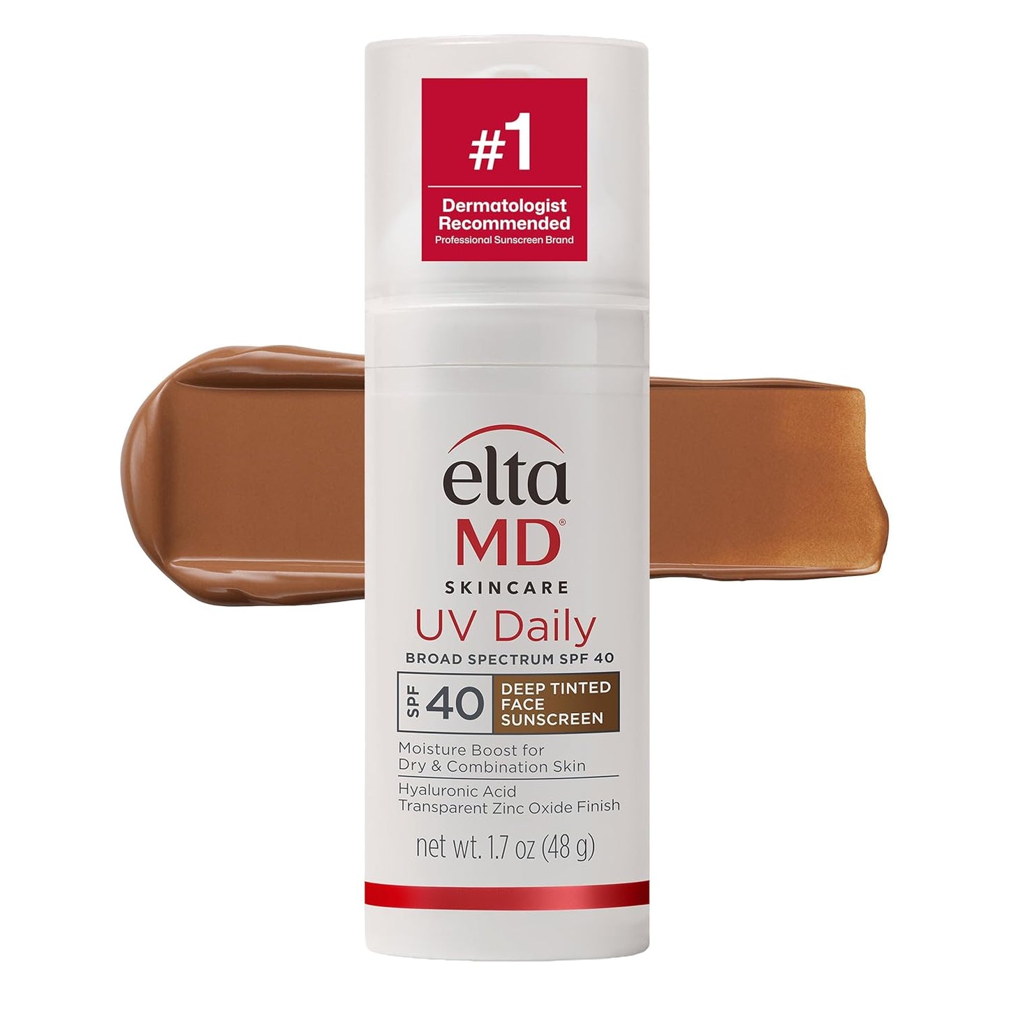 EltaMD UV Daily SPF 40 Face Sunscreen - Zinc Oxide Moisturizer for Dry Skin | Lightweight & Hydrating