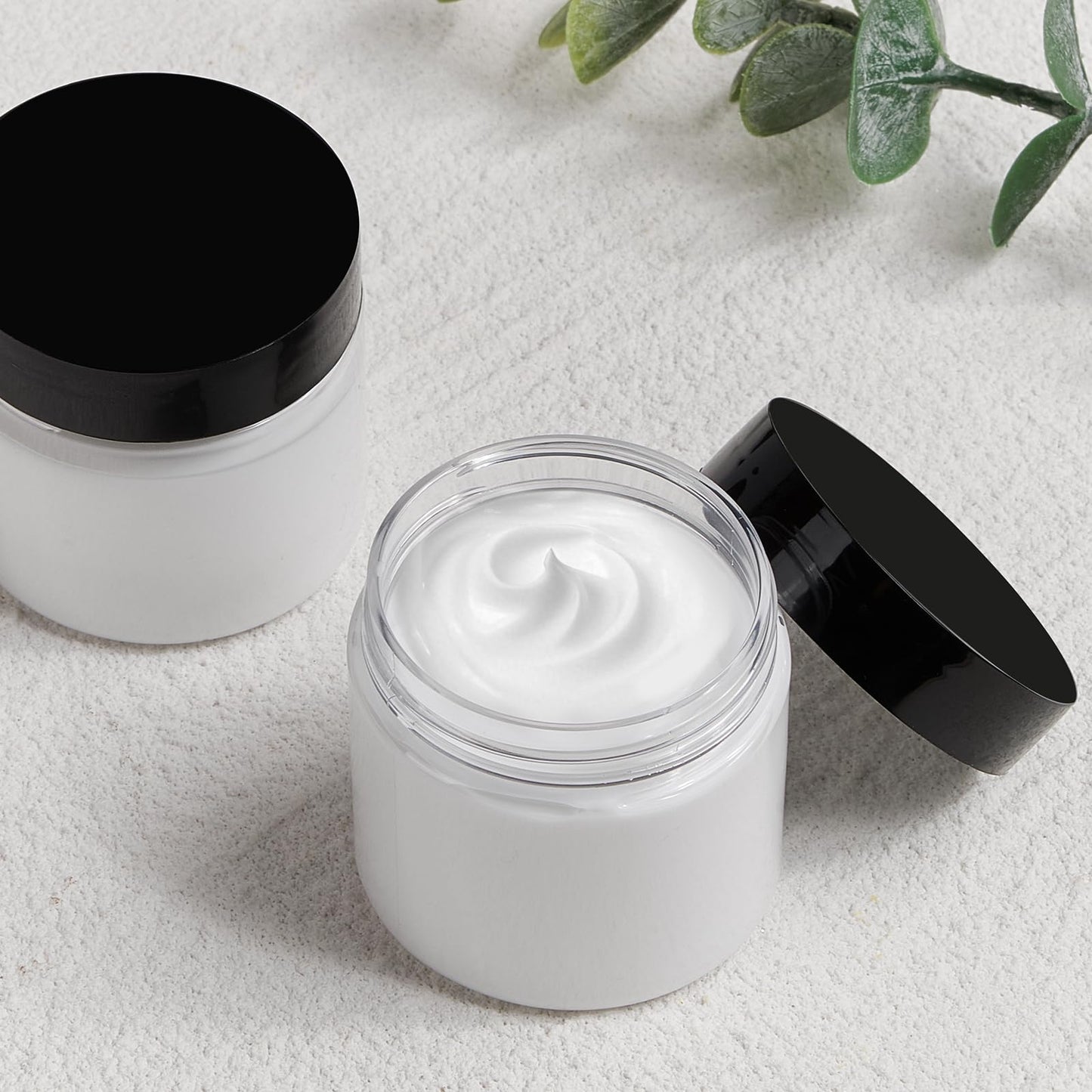 TUZAZO 2 Oz Plastic Container Jars with Lids BPA Free, Empty Round Clear Cosmetic Containers Plastic Slime Jars for Lotion, Cream, Ointments, Samples, Makeup, Travel Storage (12 Pack)