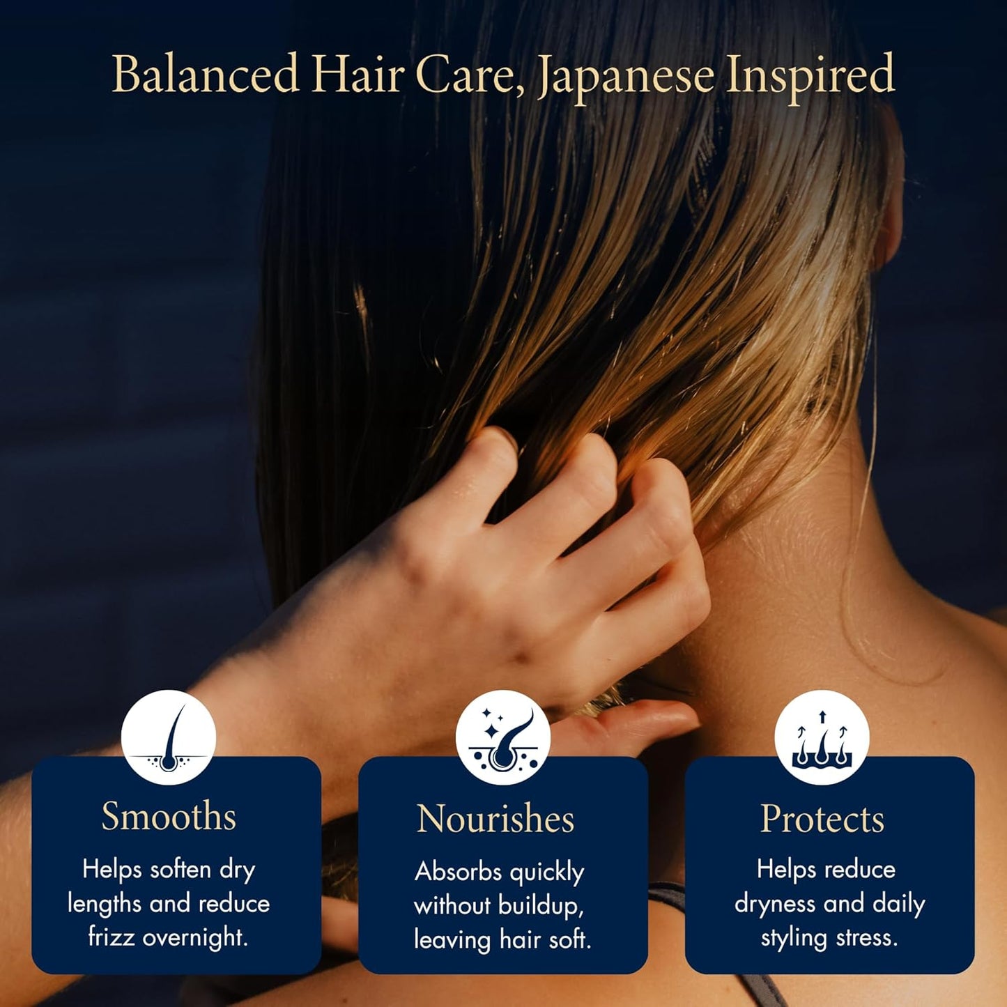 YOLU Hair Oil - Frizz Control Heat Protectant Serum for Damaged Hair | 2.71 fl oz