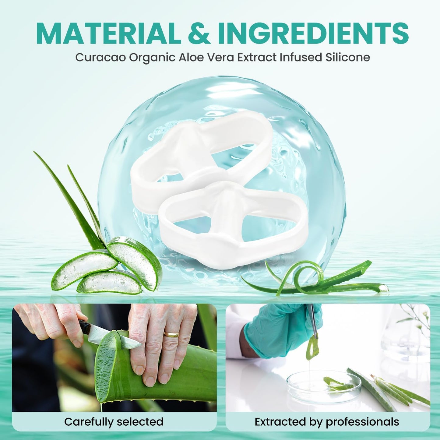 Bunion Corrector - Pack of 12 Toe Separators with 2 Loops | Big Toe Spacer with Aloe Vera Extract - Clear