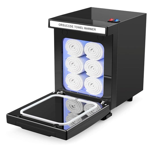 Towel Warmer - Professional Mini Towel Heater for Spa & Salon | 5L Black Cabinet