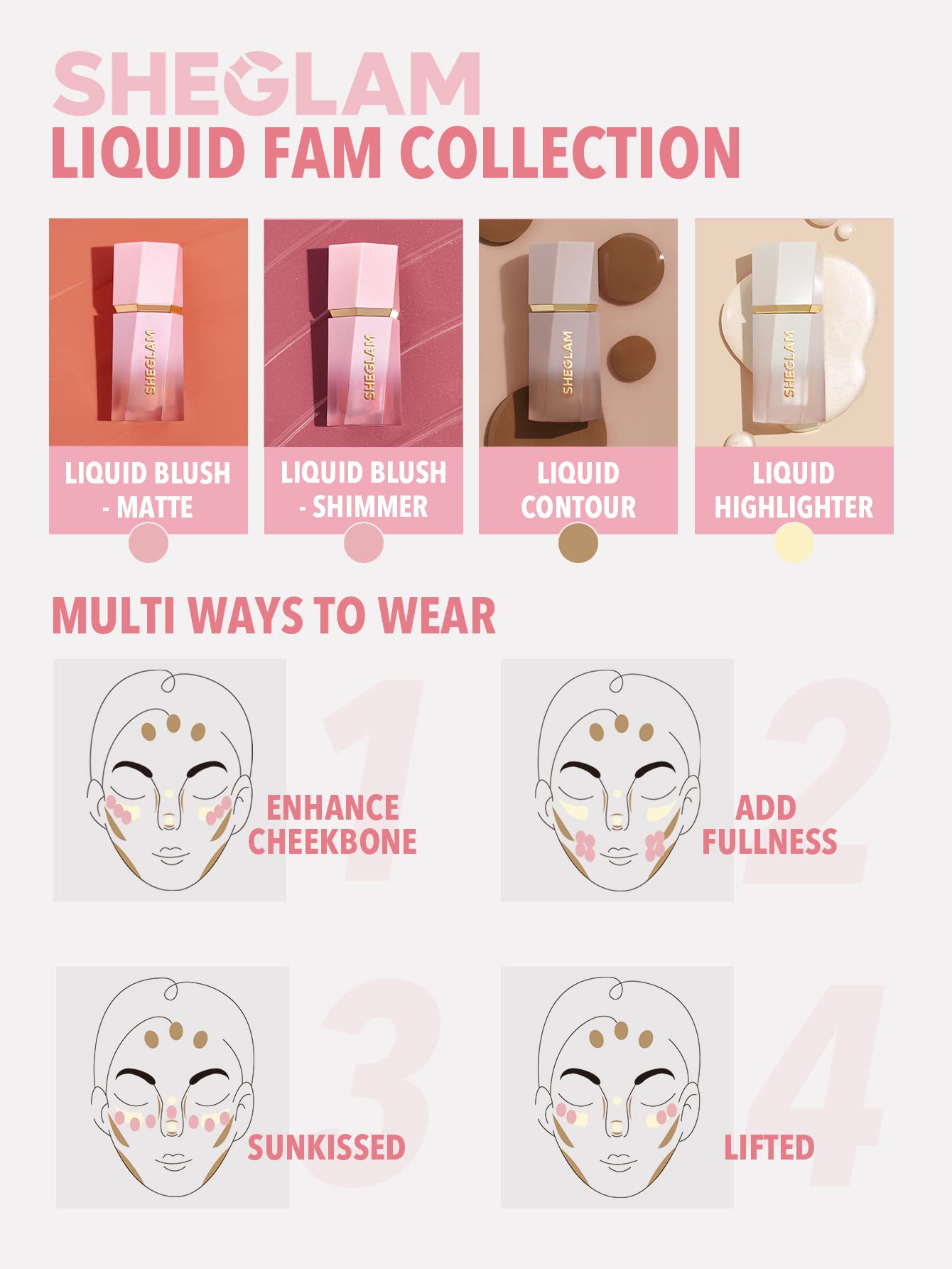SHEGLAM Color Bloom Liquid Blush-007 Pink Slip