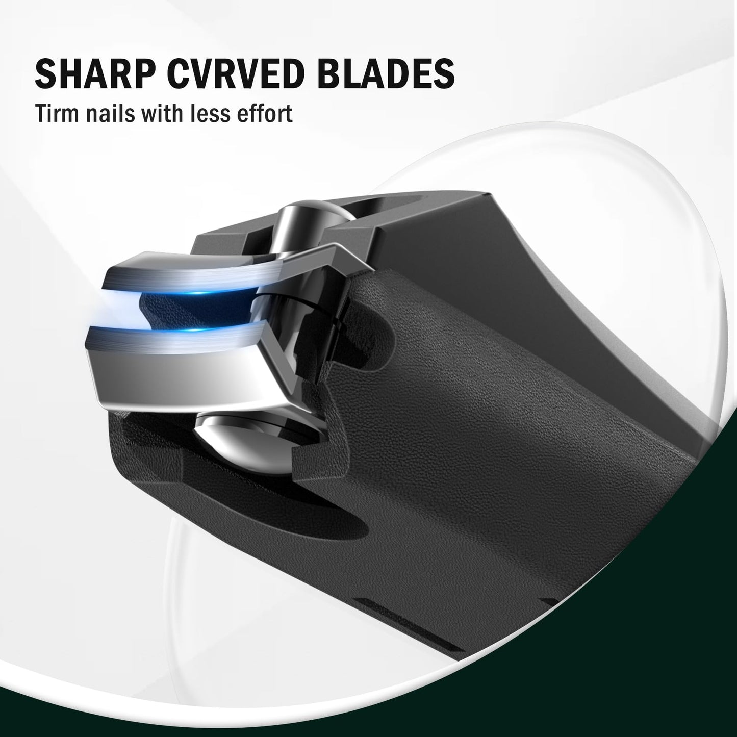FVION Large Nail Clippers with Catcher, 2 PCS Anti-Splash Fingernail & Toenail Clippers, Stainless Steel Self-Collecting Nail Cutters for Effortless Nail Care - Metal Case Packing