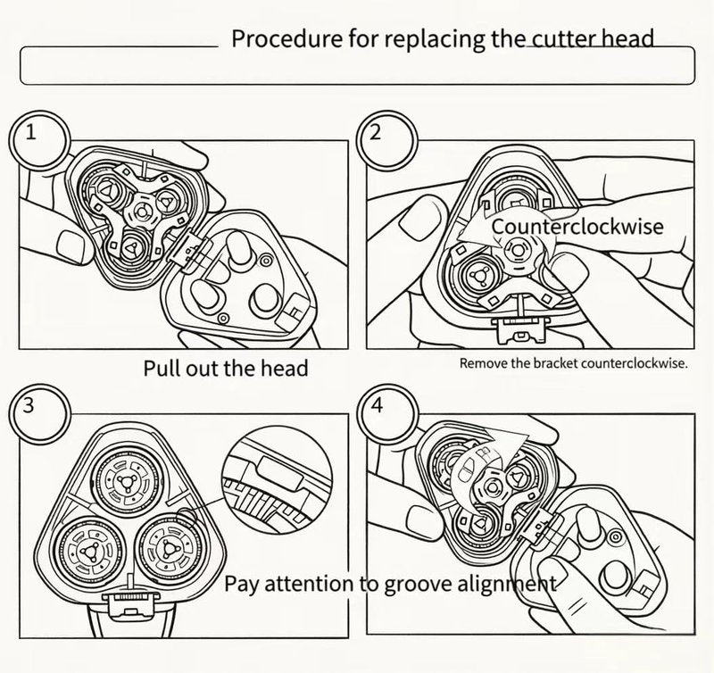 SH70/90 Replacement Heads for Philips Norelco S7000 Series, Compatible with S7370 S7371 S7720 S7710 S7530, Fits All Series 7000 (S7xxx) & Series 9000 (S9xxx) Shavers
