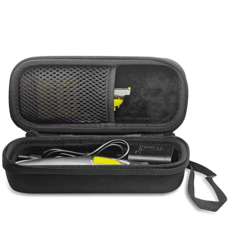 LinMei Hard Case for One Blade Trimmer QP2724/90, QP2834/70, QP2630/72, Waterproof Shaver Organizer Shockproof Travel Storage Box for Charger & Accessories