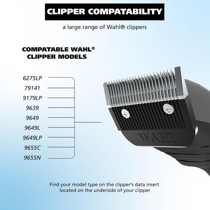 Wahl Clipper Detachable Cordless Hair Clipper Blade Replacement Set, Compatible 6275LP/9179/9590/9591/9639/9645/9649LP/9655/79434/79003/79005 – Model 2167