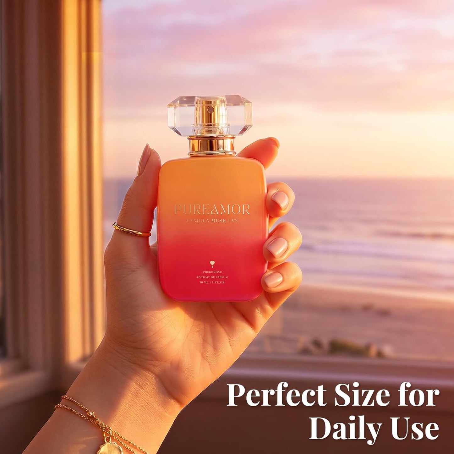 Pheromone Perfume for Women - Vanilla Musk Extrait de Parfum | Long-Lasting 30% Concentration, 1.0 oz / 30 ml