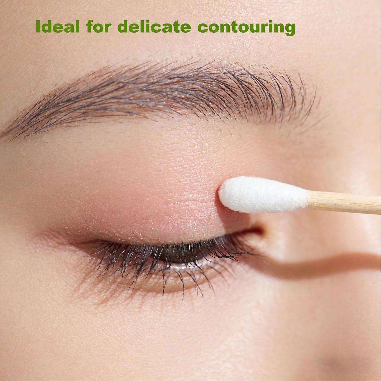 200 Count Bamboo Cotton Swabs, Dual-Tip Wooden Cotton Buds for Ear Cleaning, Makeup, Nail Art & Electronics, Biodegradable Cotton Swabs with Portable Paper Tube