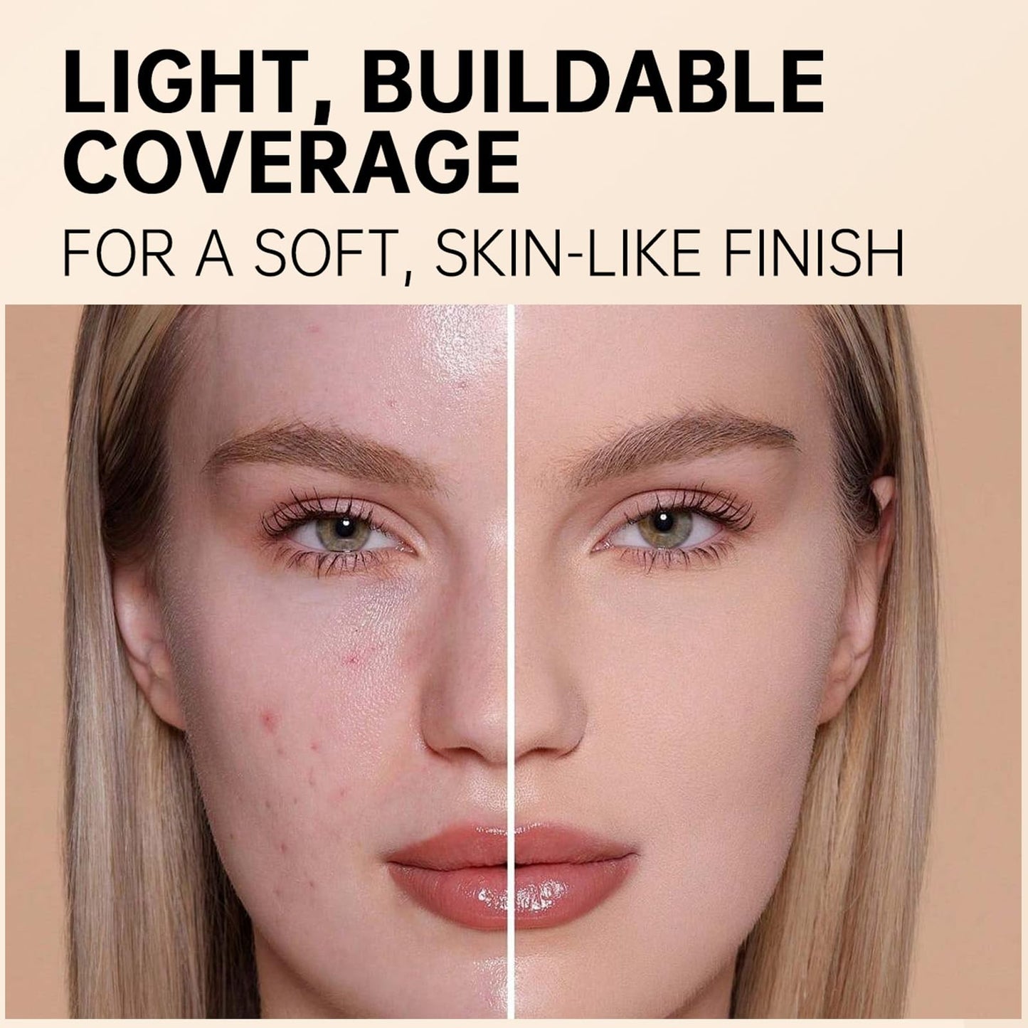 Zaidoc Foundation Stick, Dual-Ended with Brush, 2-in-1 Longwear & Waterproof, Natural Full Makeup Concealer Coverage for Dark Circles & Blemishes with Hydrating Olive & Camellia, 2.09 oz (03#)