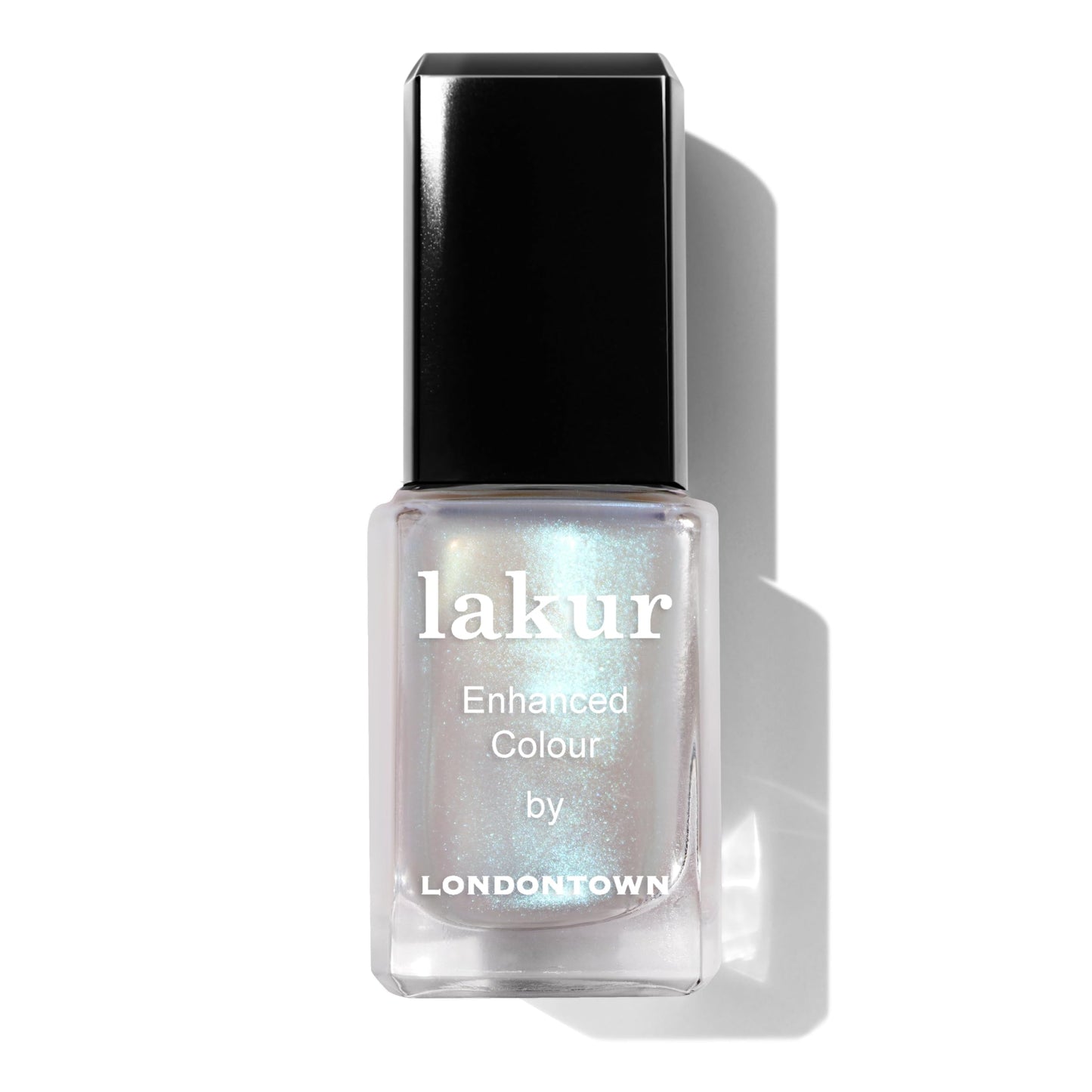 LONDONTOWN Lakur Nail Polish/Topper - Chrome Glaze - Enhanced Color Long Lasting Top Nail Coat Gel-free Shine Nail Look, Aurora Chrome Topper 0.4 oz
