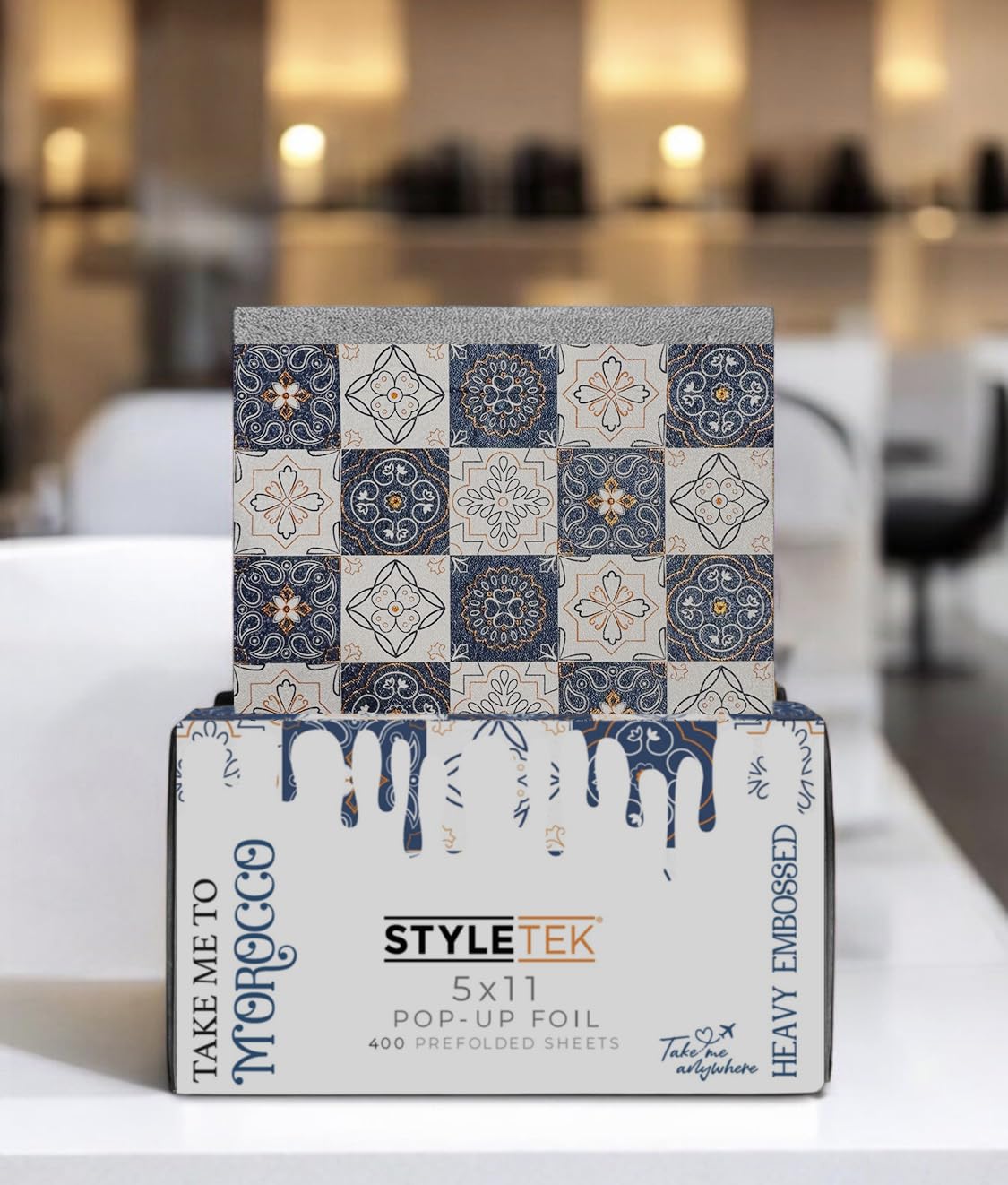 5x11 Pop Up Foil, MOROCCO EDITION, 400 Sheets Per Box, Heavy Emboss, Luxury Salon Foil