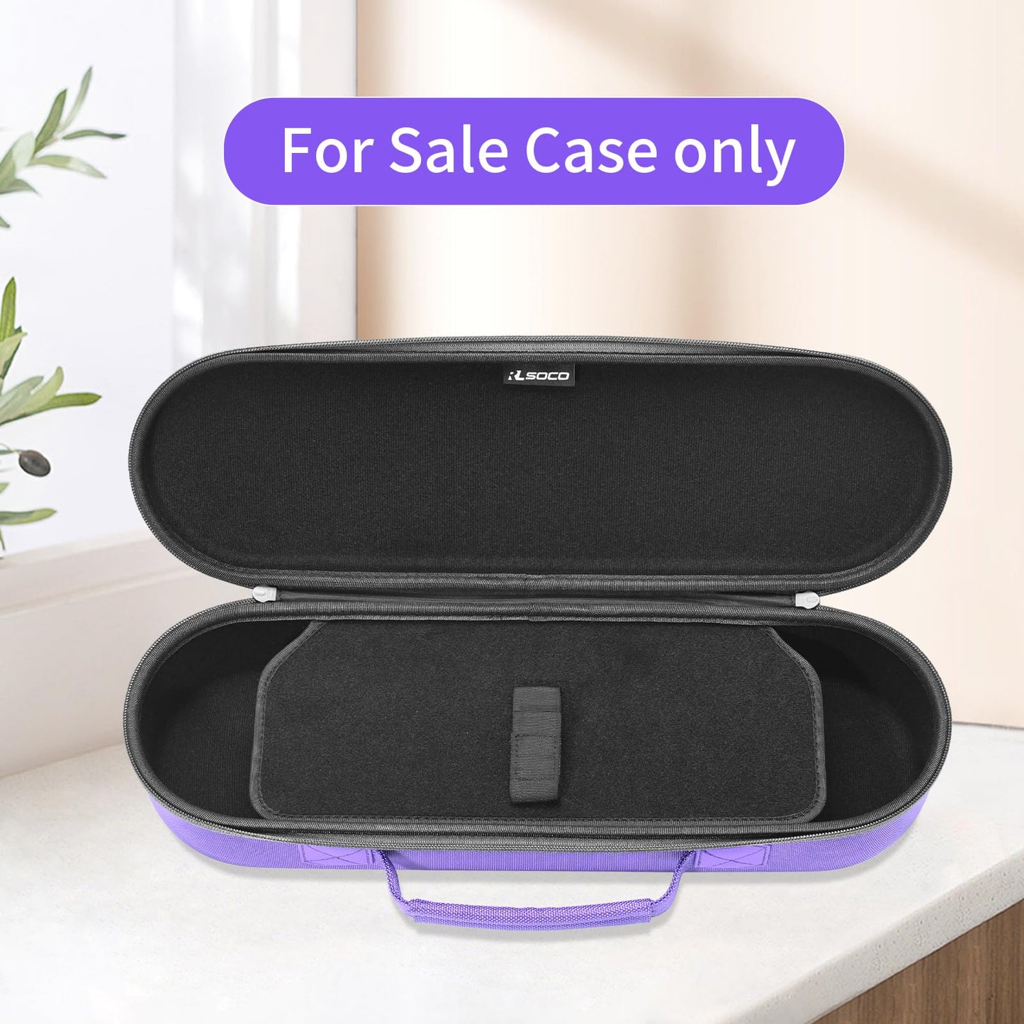 RLSOCO Travel Case for Dyson Airstrait Straightener/Corrale Hair Straightener - Purple (Case Only)