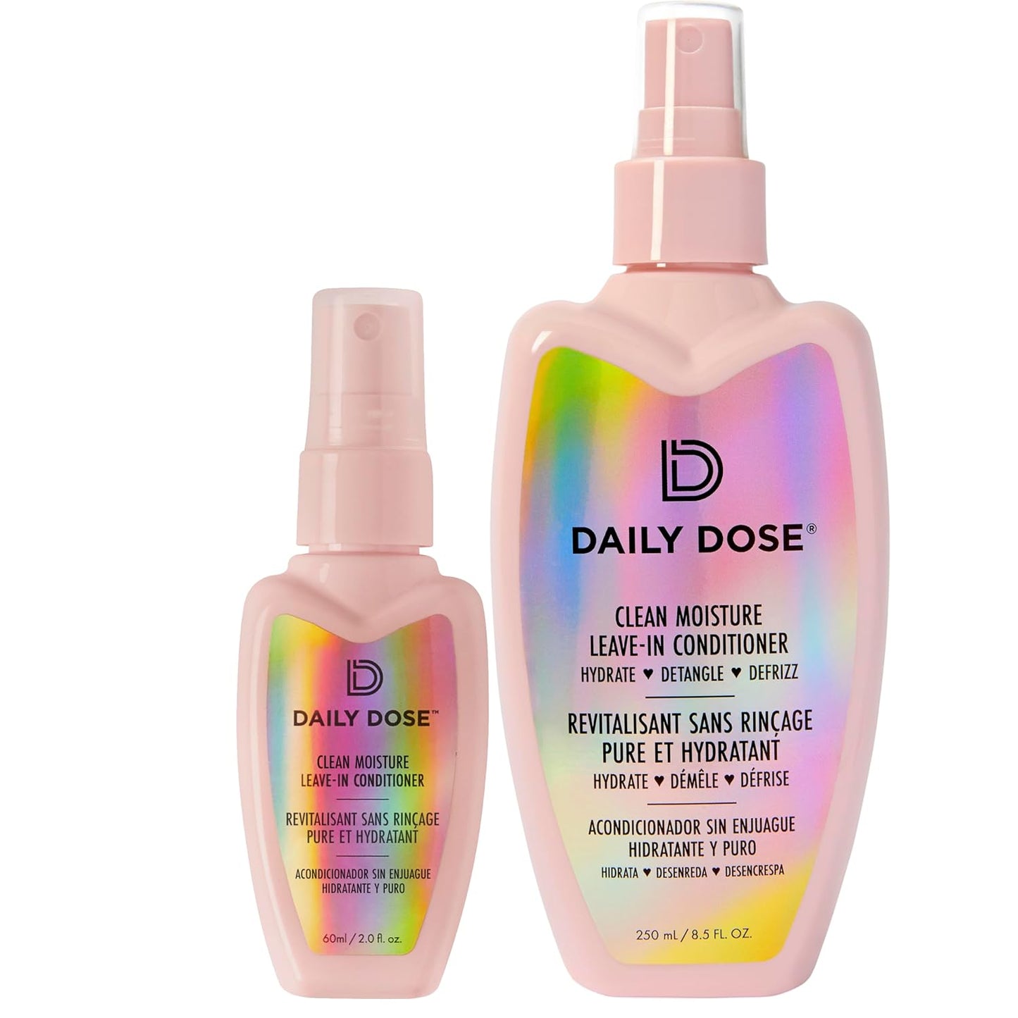 Clean Moisture Leave-In Conditioner Spray - Award-Winning Detangler for Dry, Damaged & Frizzy Hair | Vegan & Sulfate-Free
