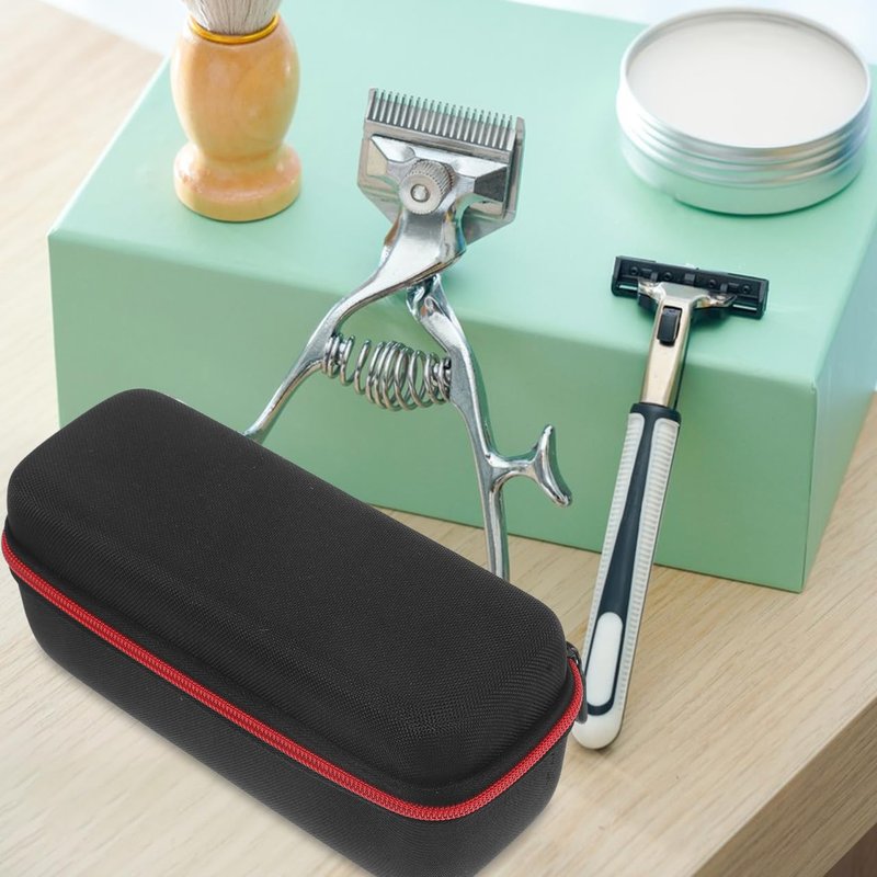 NOLITOY Portable Razor Protective Cover Travel Case with Eva and Oxford Cloth Compact Razor Storage Bag for Shaving Accessories and Men S Electric Shavers