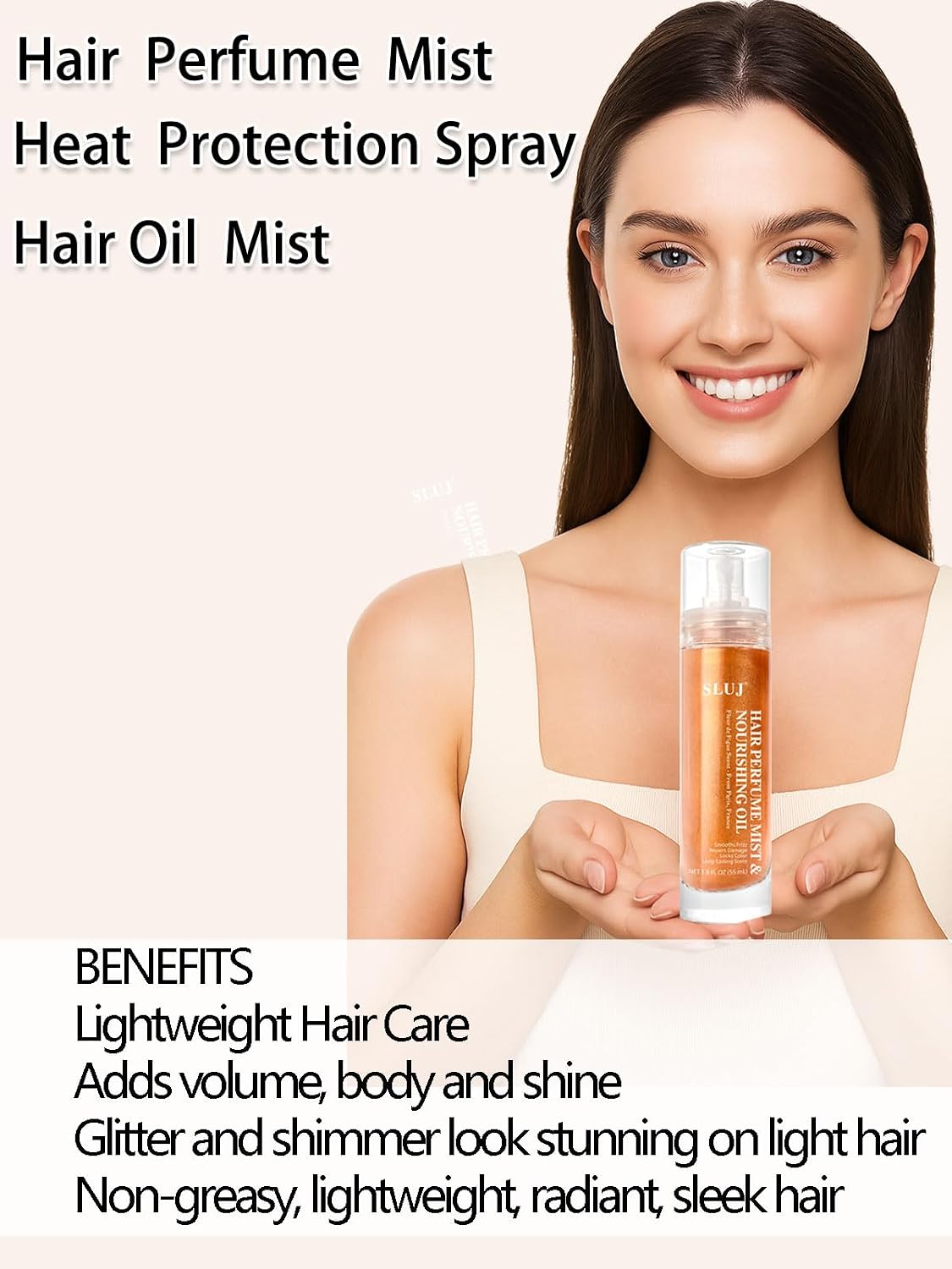 Hair Perfume for Women - Lightweight Summer Fragrance Mist with Argan Oil & Bronze Shimmer | 50ml