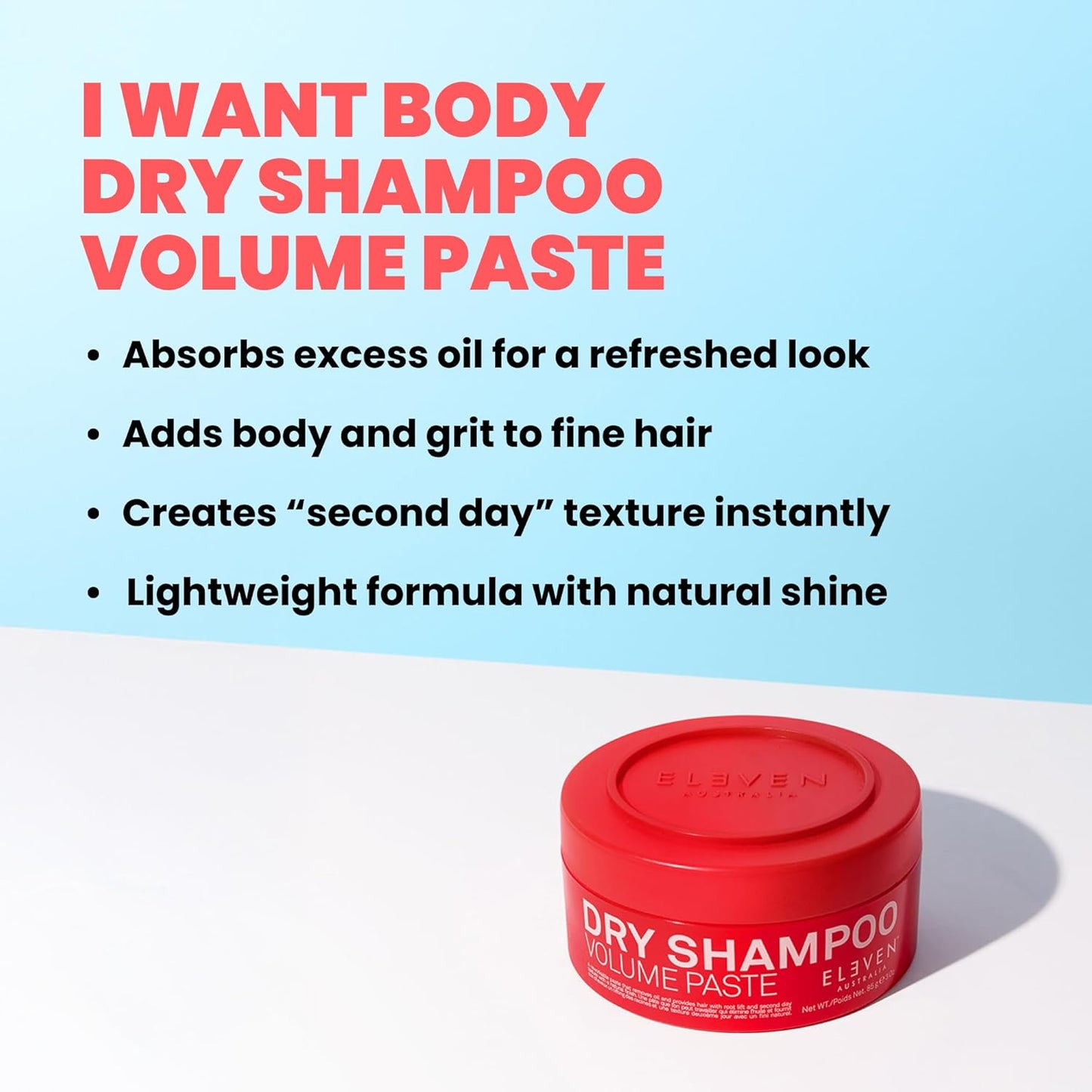 Dry Shampoo Volume Paste for Men & Women - Adds Texture, Freshness & Volume | Lightweight, No Residue Formula