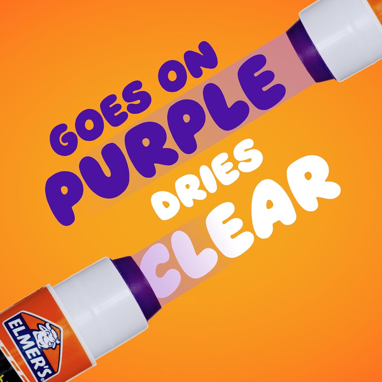 Elmer's Disappearing Purple School Glue Sticks - Washable, 22g, 3 Count | Ideal for Crafts & Back to School