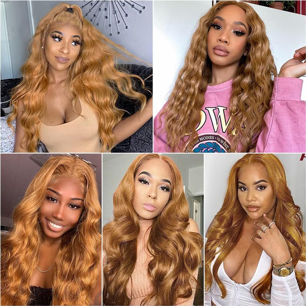 28 30 32 inch Color #30 Human Hair Bundle Light Brown Body Wave 3 Bundles 10A Real Brown Body Wave Human Hair Extensions #30 Color 330g