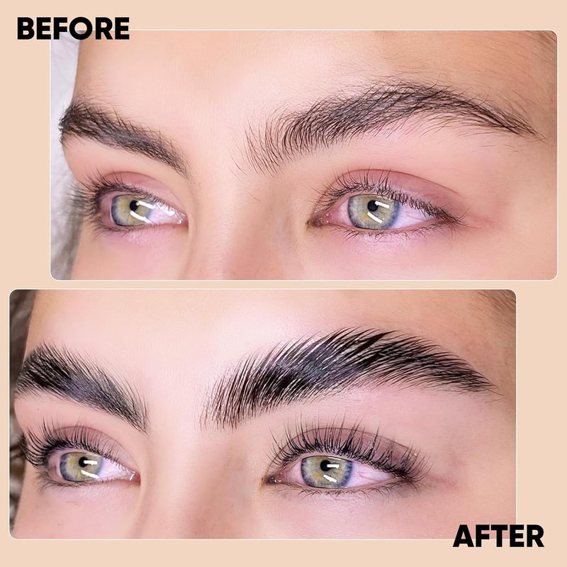 Libeauty Lash Lift & Color Kit - DIY Brow Lamination with Quick Lifting Perming & Voluminous Coloring | Complete Tools for Home & Salon Use