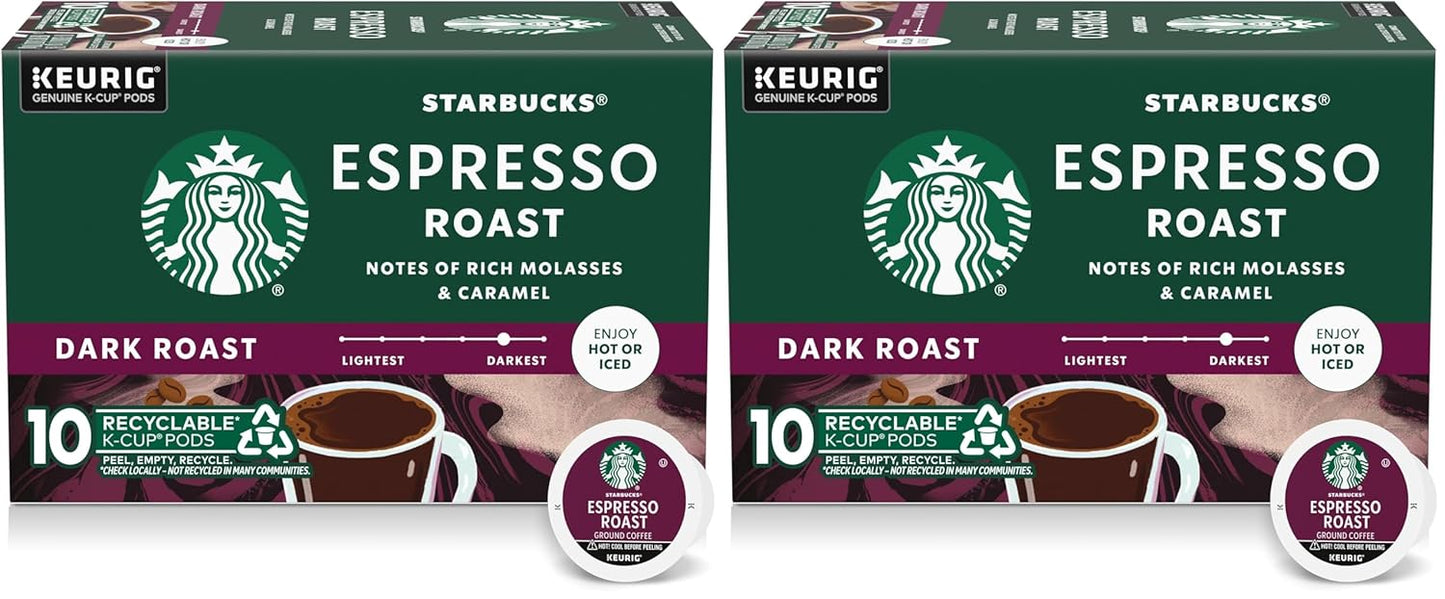 Starbucks K-Cup Coffee Pods - Dark Roast French Roast for Hot or Iced Coffee | 96 Count