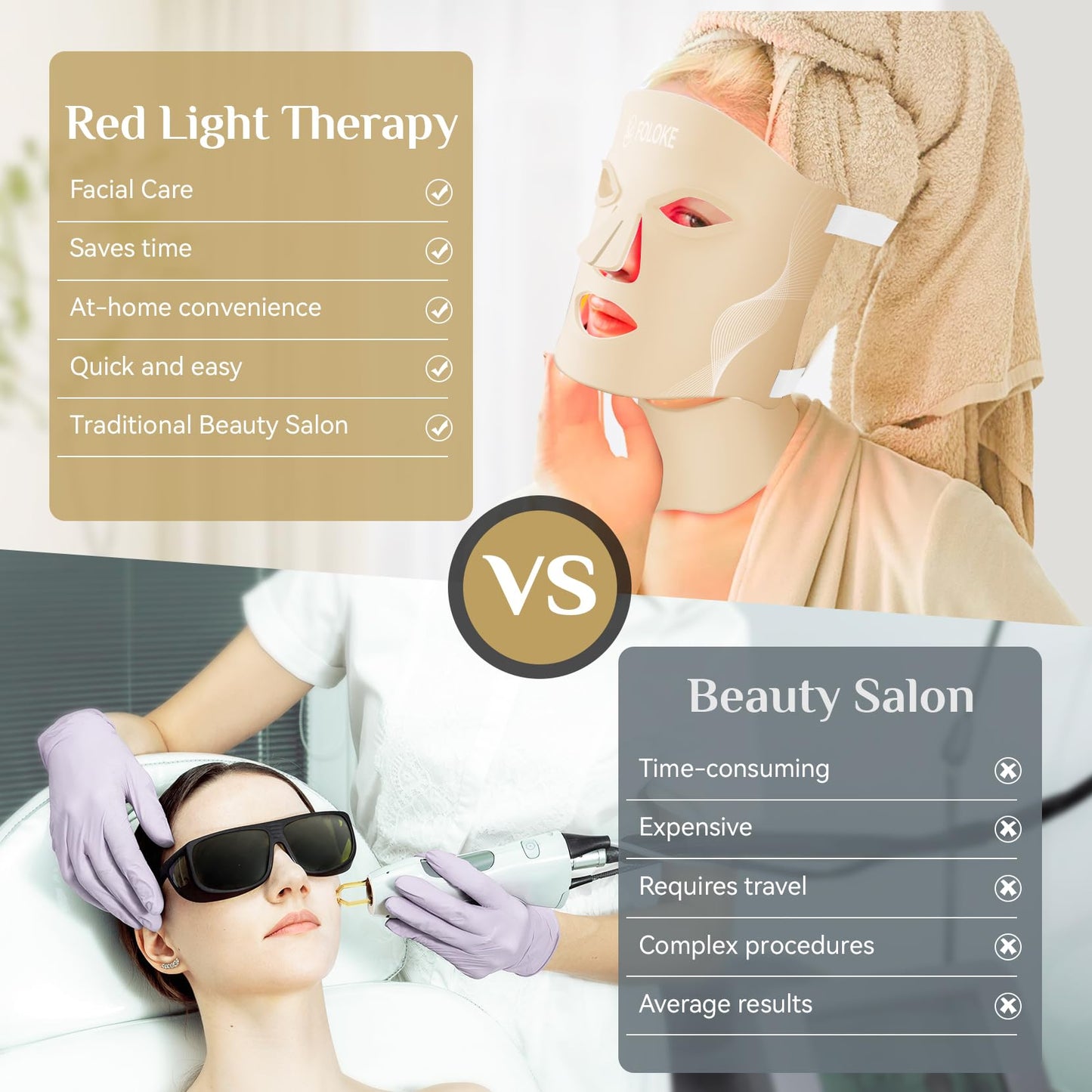 LED Light Therapy Mask Skin Care Mask, LED Red 630±5nm & NIR 830nm Wavelength for Home Use (OLIVE) (Cobalt Blue)