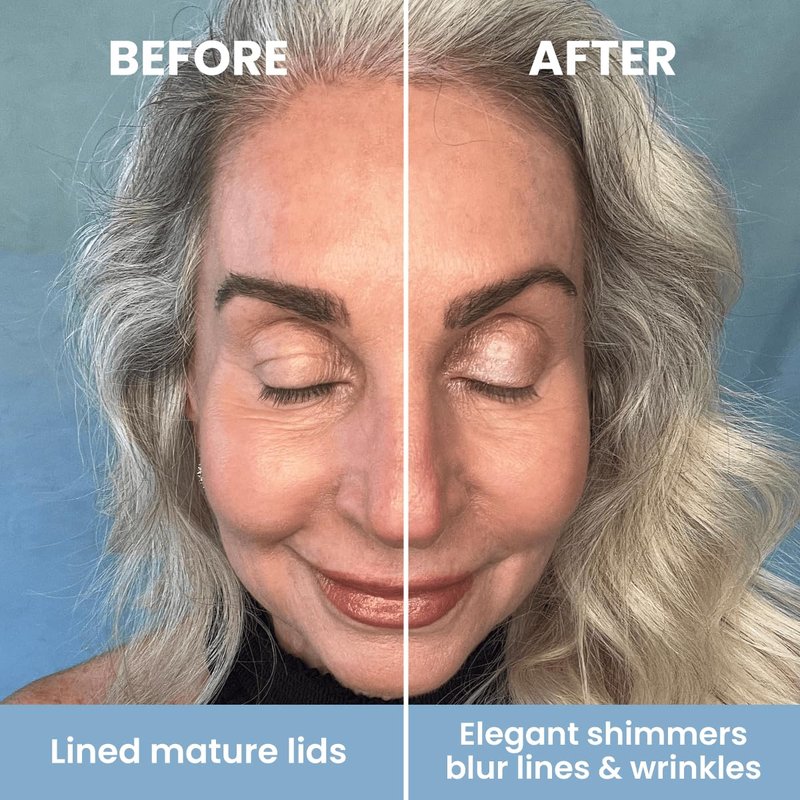 PrimeEyes Eye Brightener for Mature Women - Creamy Eye Shadow Sticks | Hypoallergenic, Long Wear, Water-Resistant (Stardust)