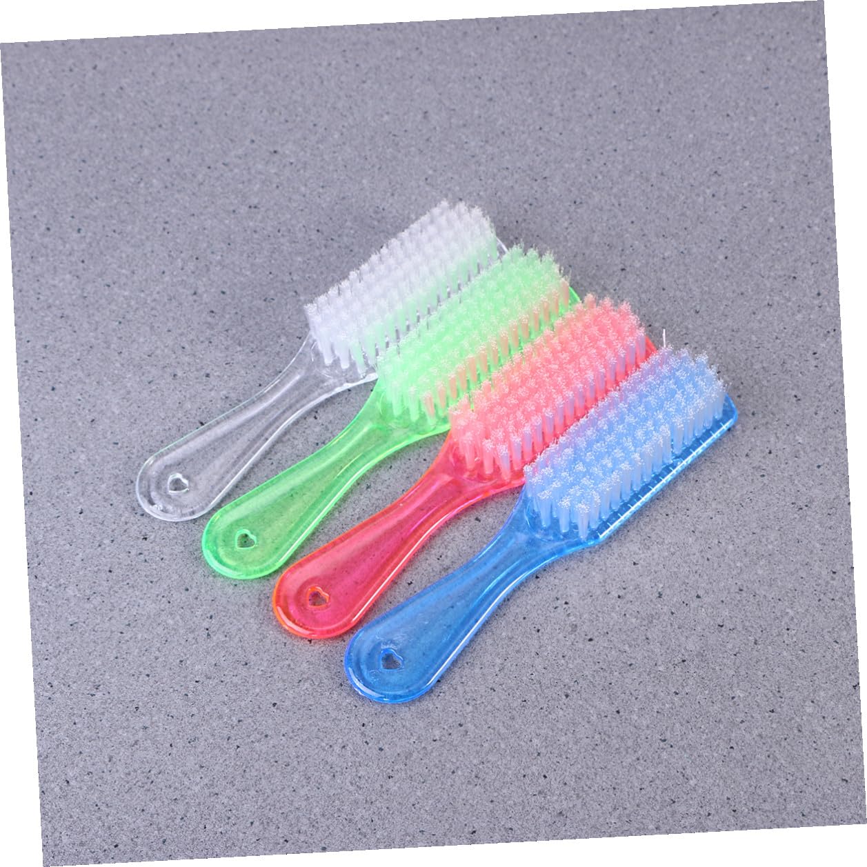 Scrubbing Brush for Cleaning 4Pcs Soft Bristle Laundry Brush Multi-Purpose Household Cleaning Tool for Clothes Shoes and Hair Wash Efficient Dirt Removal Random Color