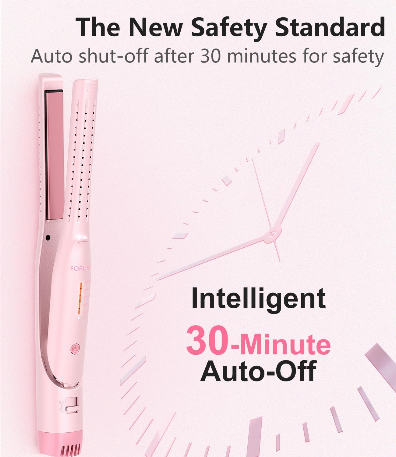 Mini Flat Iron Hair Straightener - 2-in-1 Cool Airflow Styler for Short Hair | Perfect for Pixie Cuts & Bobs